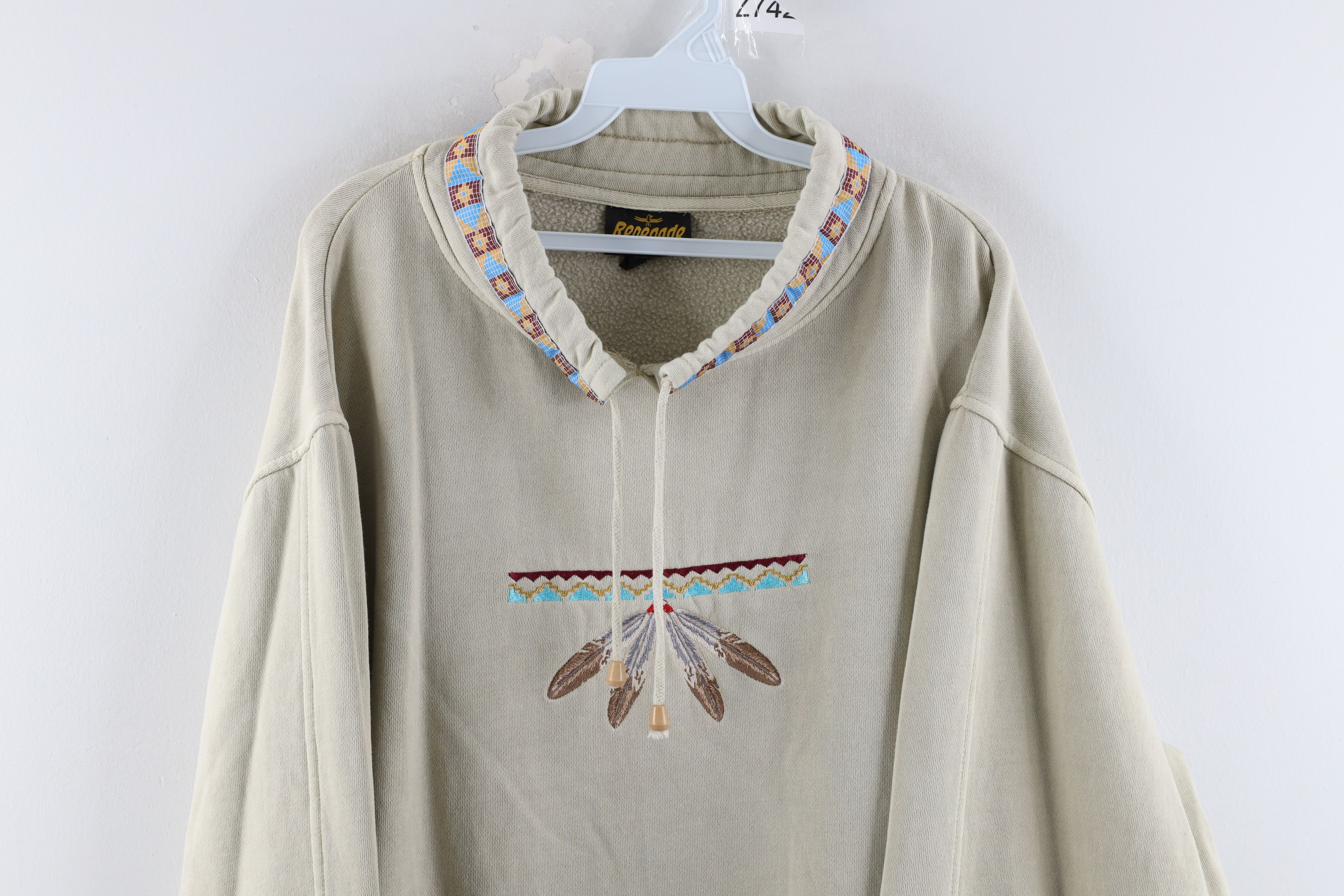 Vintage Vintage 90s Streetwear Southwestern Pullover Sweatshirt Size US XL / EU 56 / 4 - 2 Preview