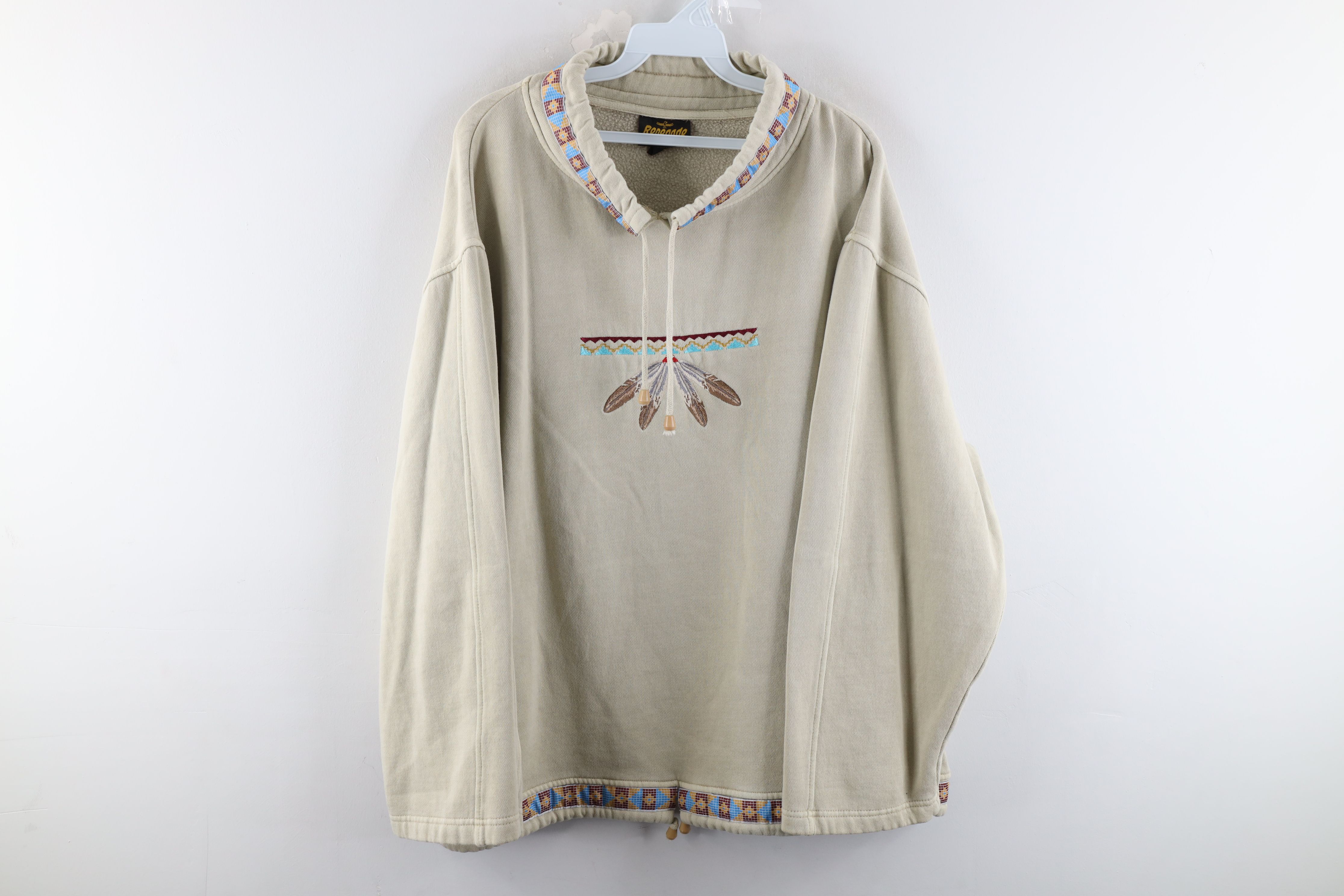 Vintage Vintage 90s Streetwear Southwestern Pullover Sweatshirt Size US XL / EU 56 / 4 - 1 Preview