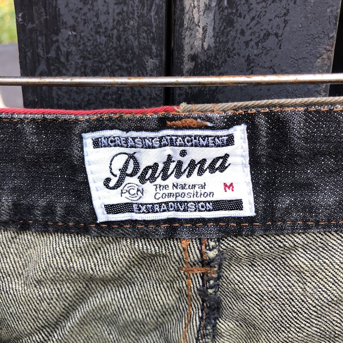 Designer Patina Double Waist Distressed Design Multi Pockets Denim Size US 30 / EU 46 - 6 Thumbnail