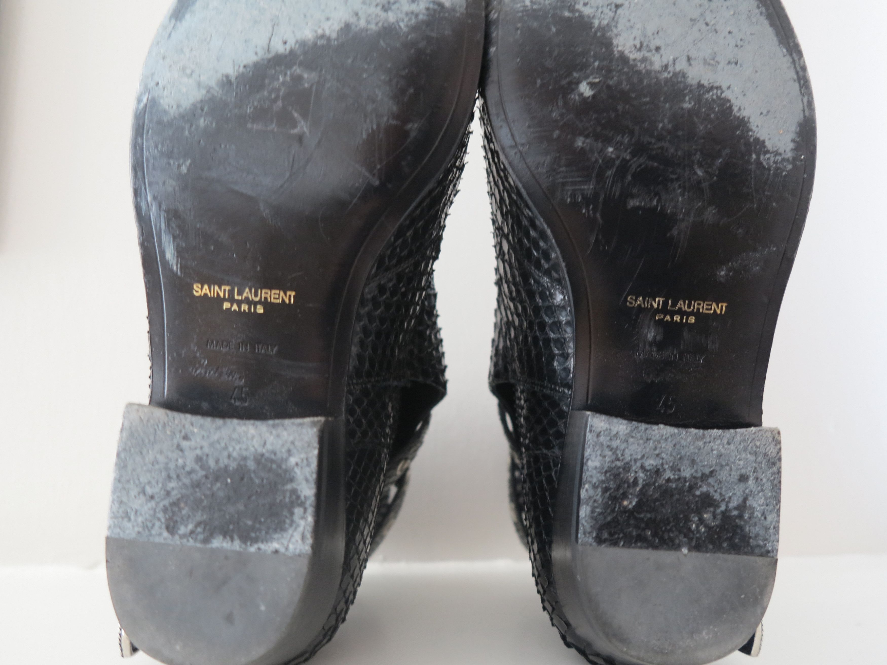 Saint Laurent Paris saint Laurent python boots | Grailed