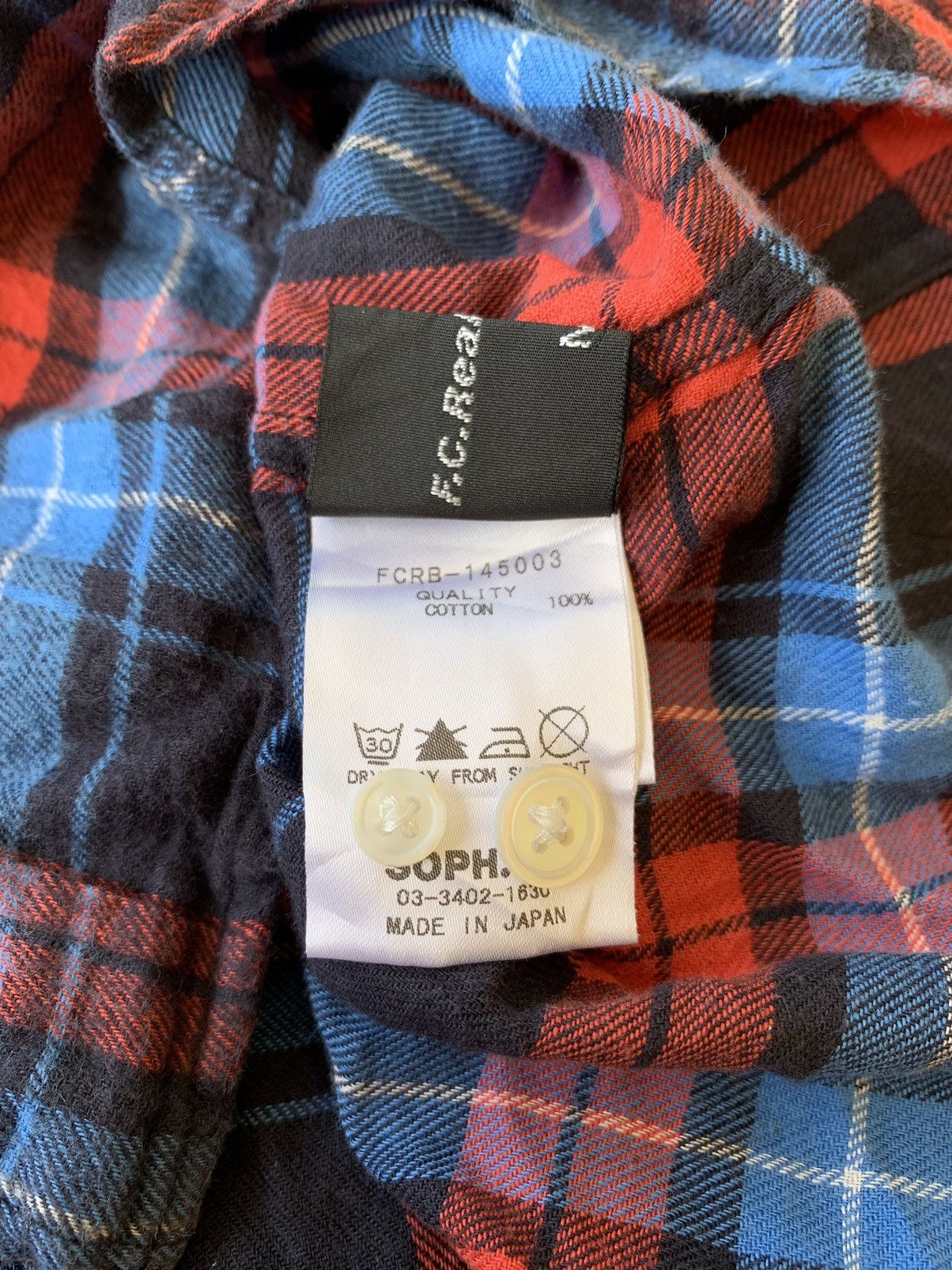 F.C. Real Bristol × F.C.R.B × Sophnet. Sophnet FC Real Bristol Flannel Shirt Size US M / EU 48-50 / 2 - 4 Thumbnail