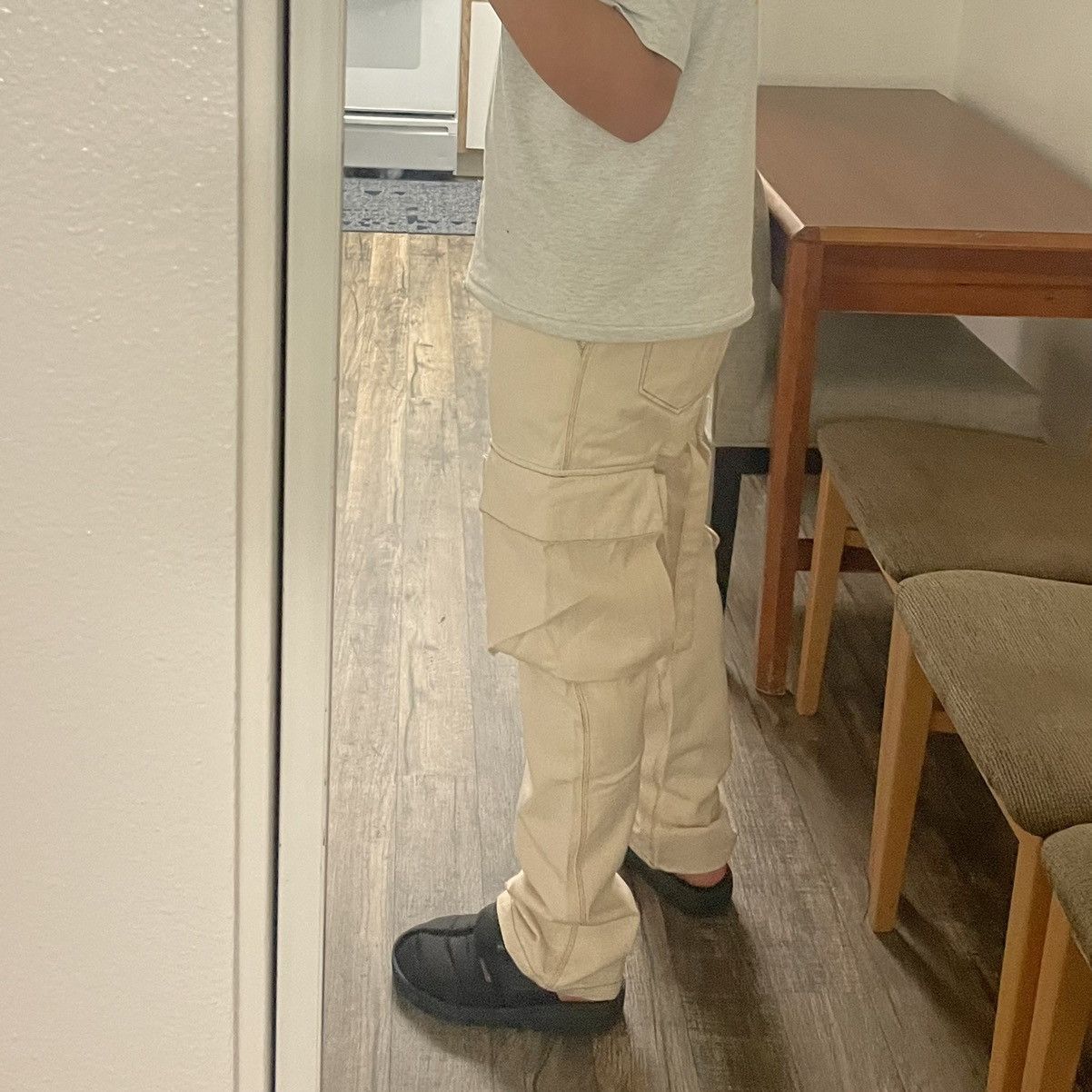 Japanese Brand Cromwell Valley Un-dyed Bondage Cargo Pants Size US 35 - 5 Thumbnail