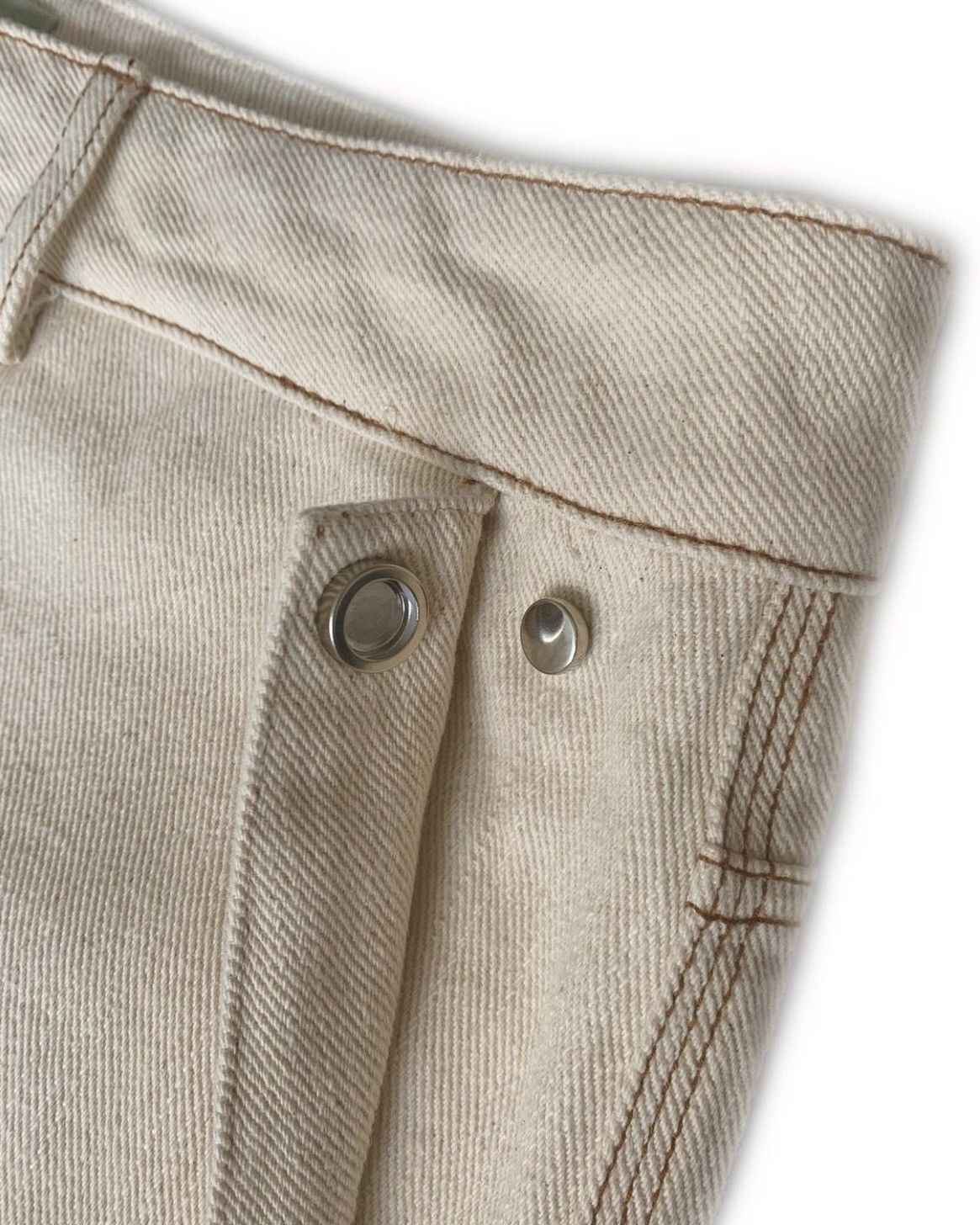 Japanese Brand Cromwell Valley Un-dyed Bondage Cargo Pants Size US 35 - 4 Thumbnail