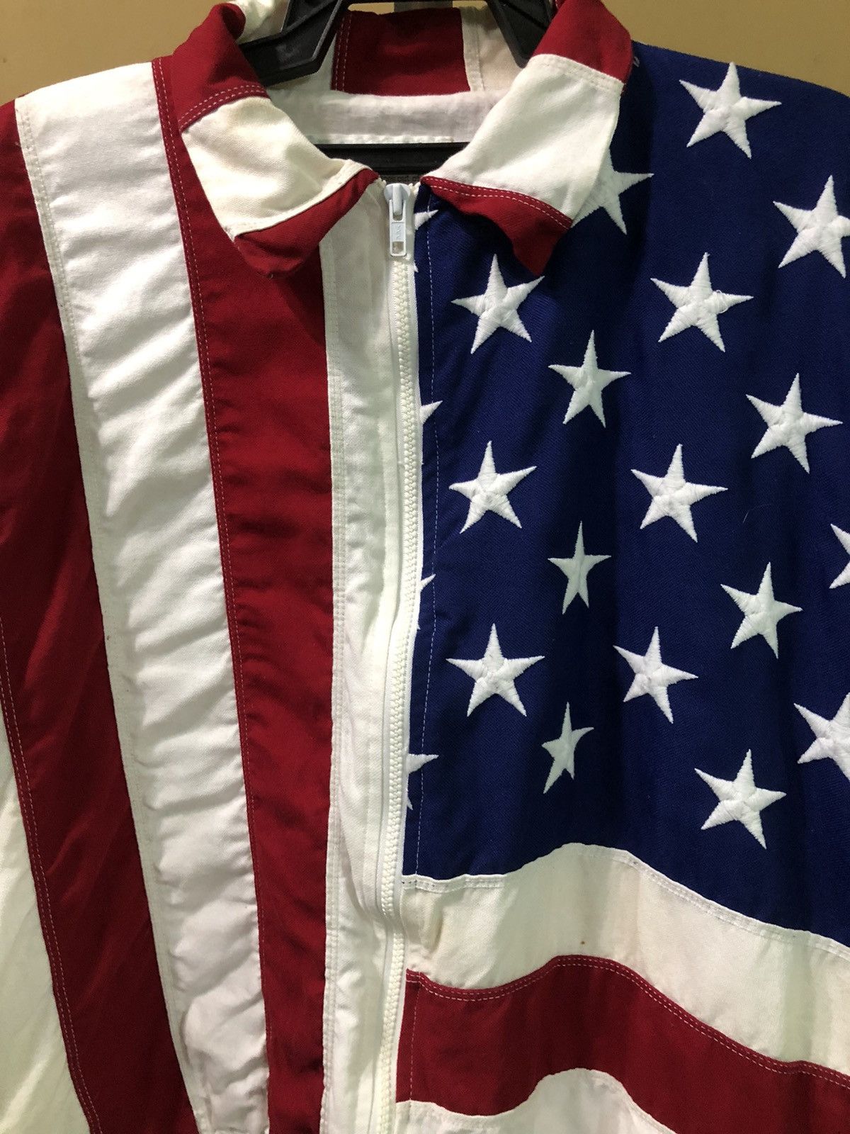 Vintage Vintage 90’s U.S Flag Jacket Size US M / EU 48-50 / 2 - 3 Thumbnail