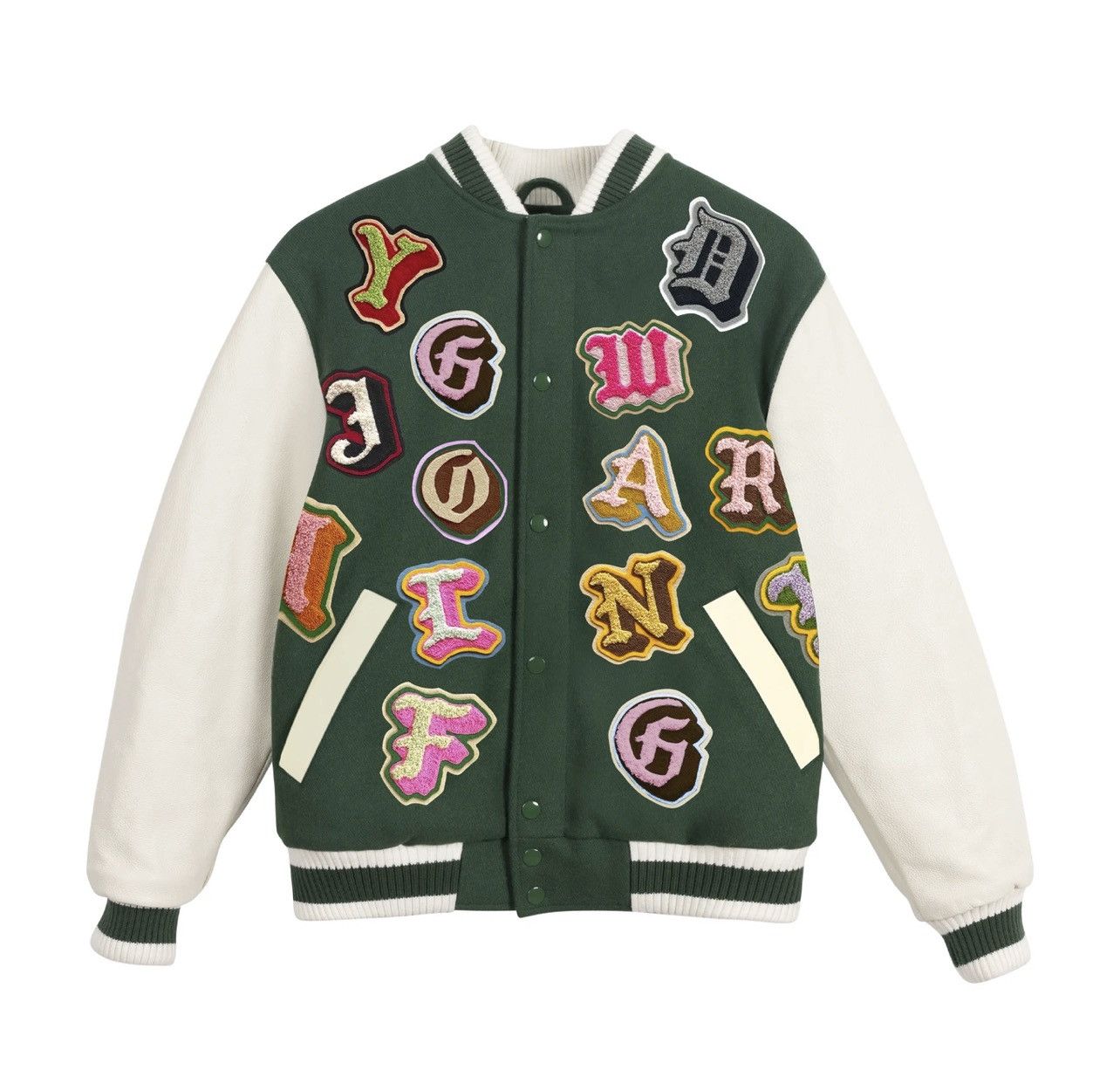 Golf Wang Golf Wang Chain Stitch Letterman Jacket | Grailed