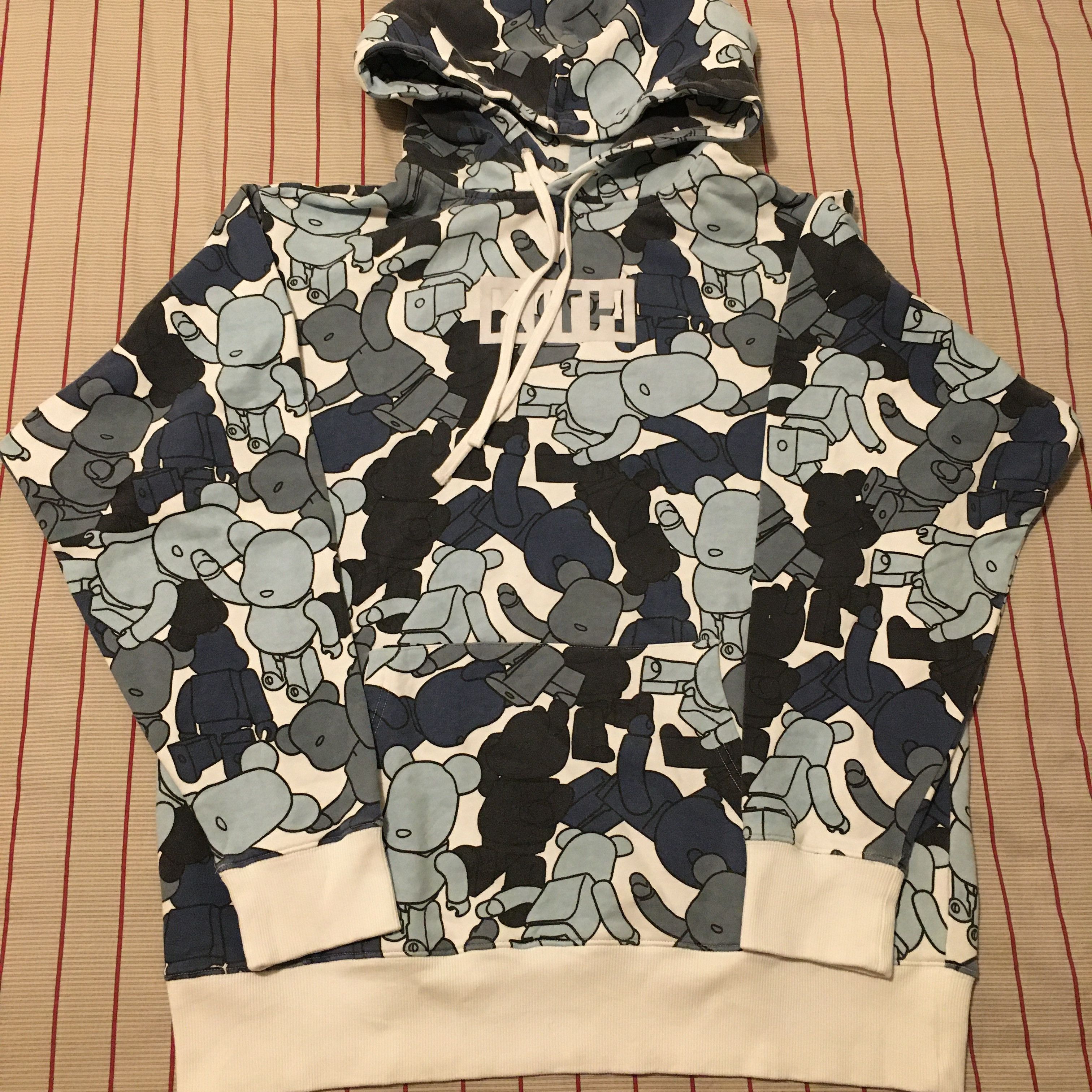 Kith Medicom Bearbrick Pattern Hoodie Monday Program Grailed