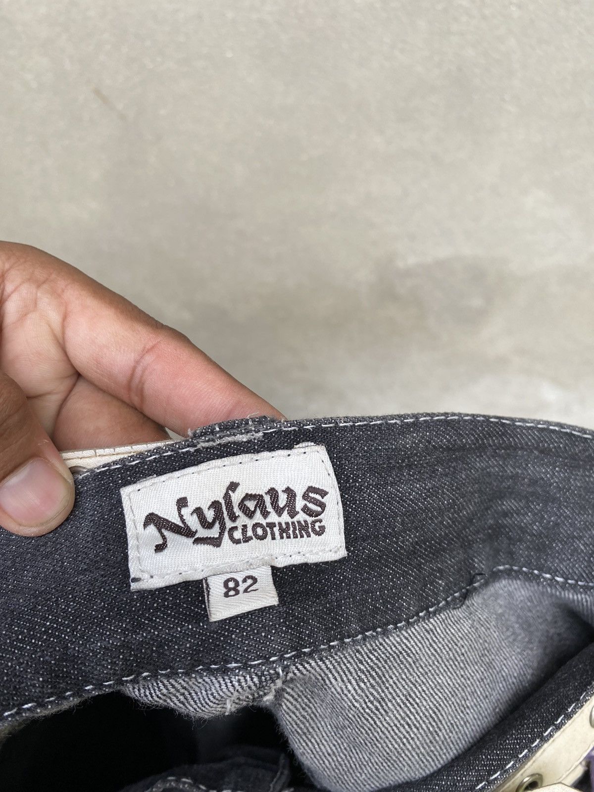 Designer × Japanese Brand Japanese Brand X Nylaus double waist jeans Size US 33 - 17 Thumbnail
