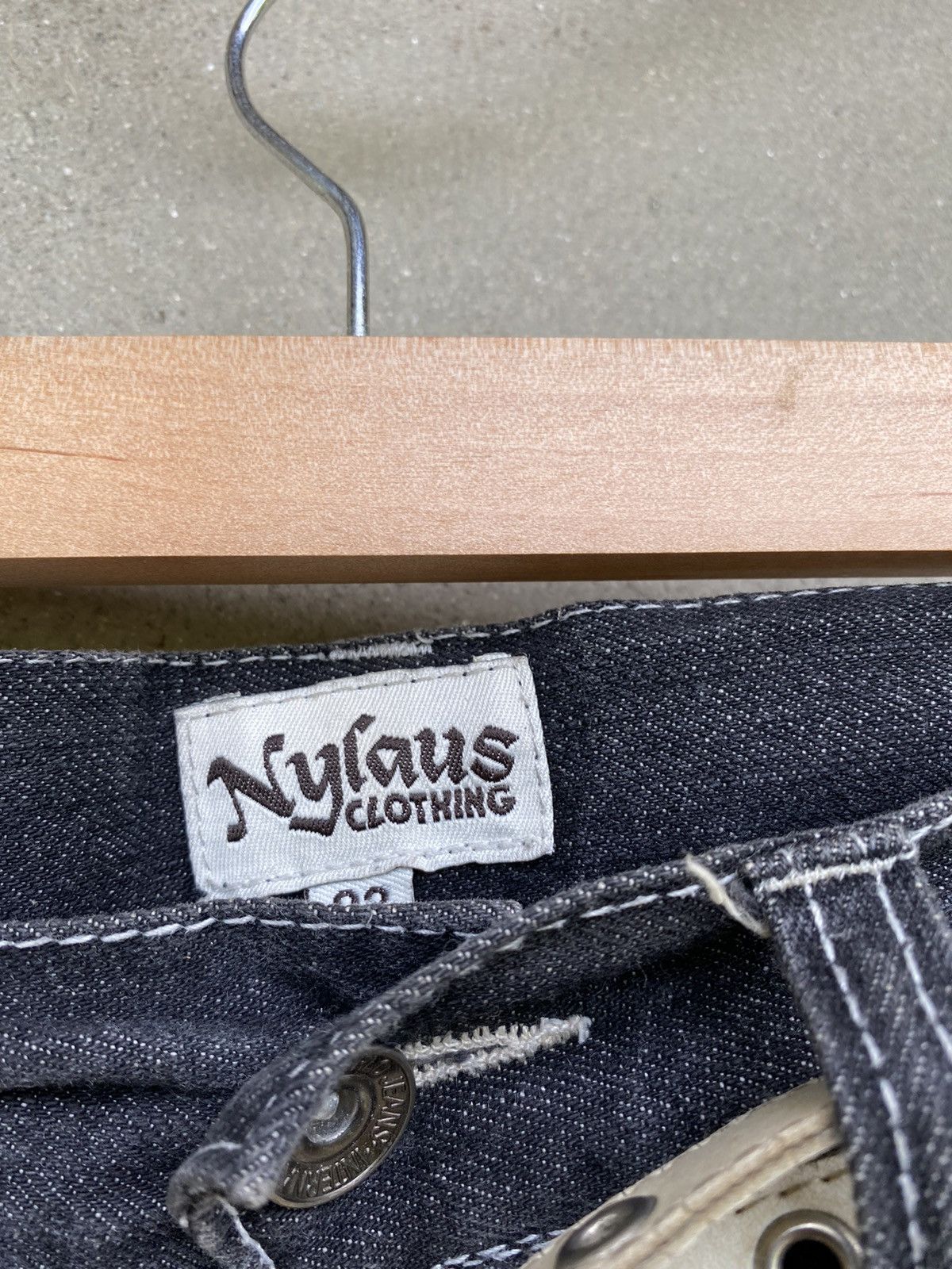 Designer × Japanese Brand Japanese Brand X Nylaus double waist jeans Size US 33 - 5 Thumbnail
