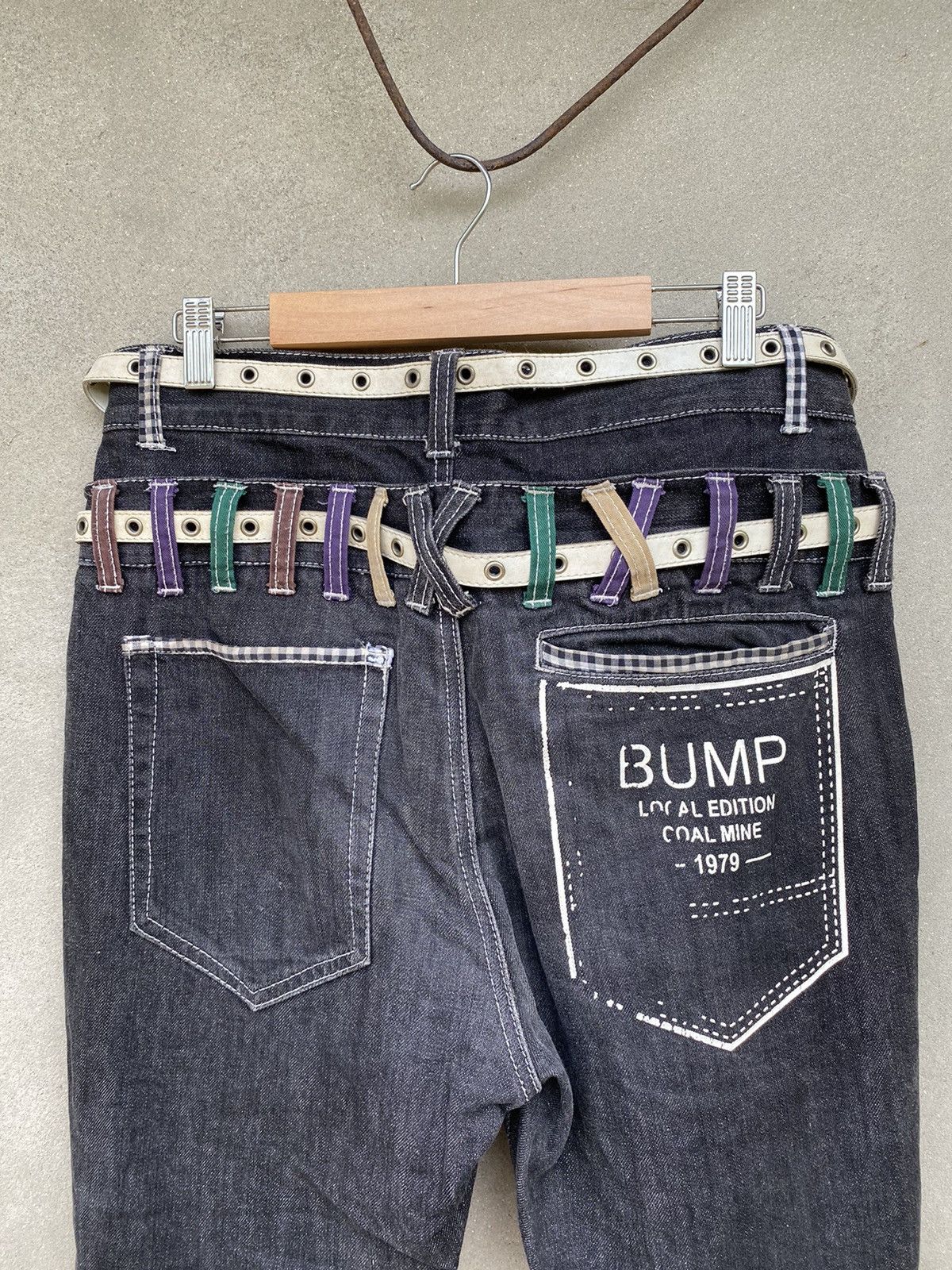 Designer × Japanese Brand Japanese Brand X Nylaus double waist jeans Size US 33 - 11 Thumbnail