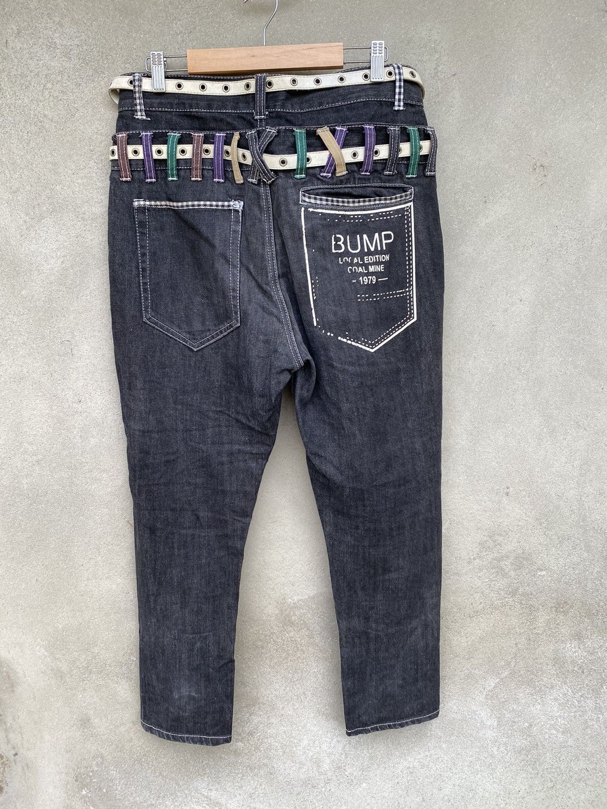 Designer × Japanese Brand Japanese Brand X Nylaus double waist jeans Size US 33 - 3 Thumbnail
