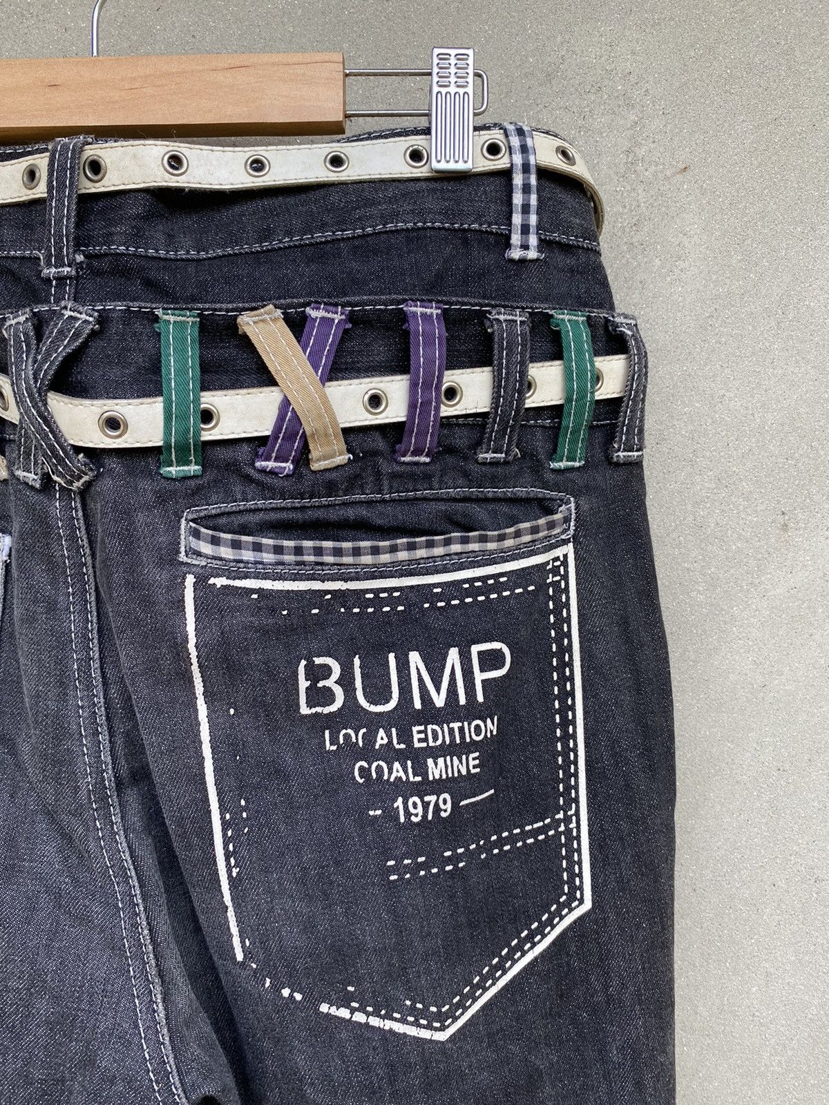 Designer × Japanese Brand Japanese Brand X Nylaus double waist jeans Size US 33 - 12 Thumbnail