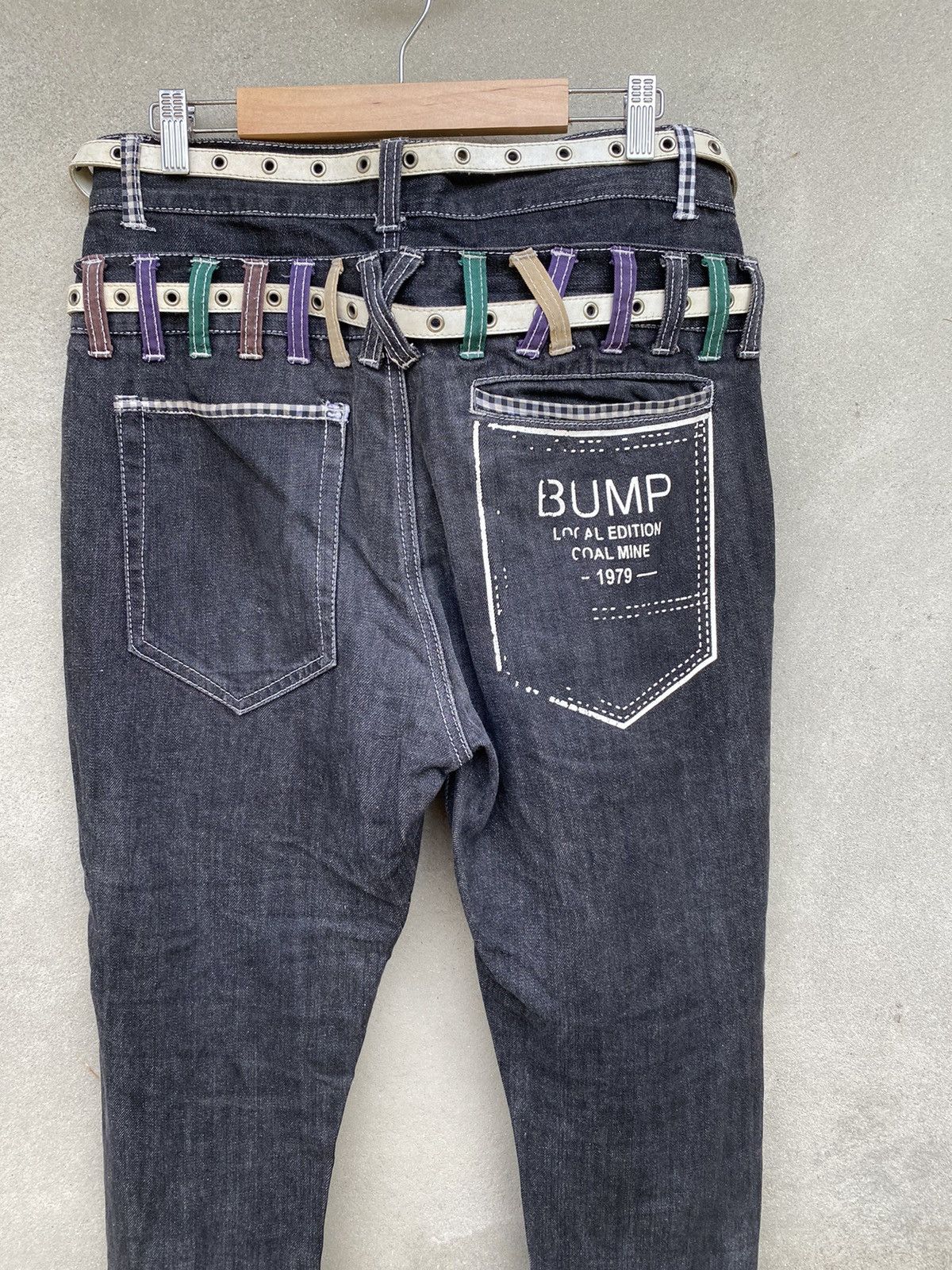 Designer × Japanese Brand Japanese Brand X Nylaus double waist jeans Size US 33 - 10 Thumbnail