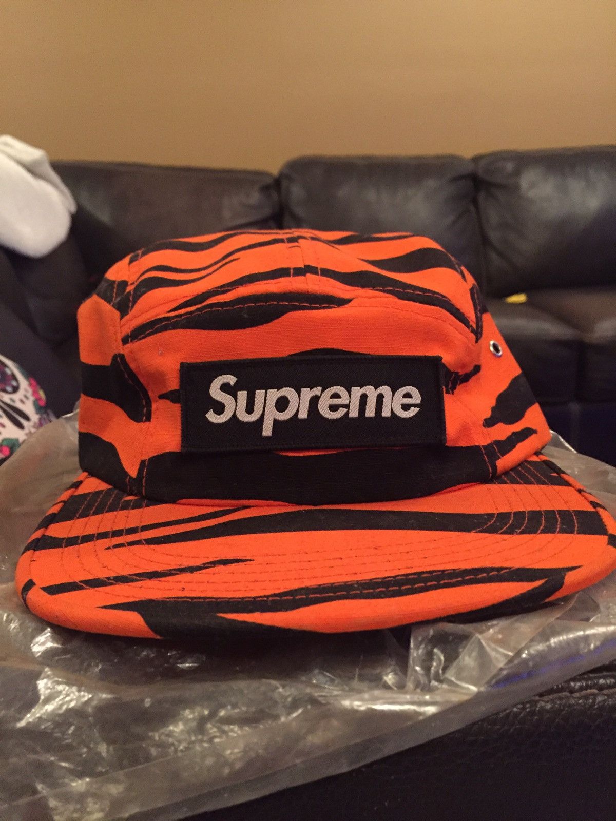 Supreme Zebra Camp Camp Cap SS11 DSWT Original Owner 100% Authentic