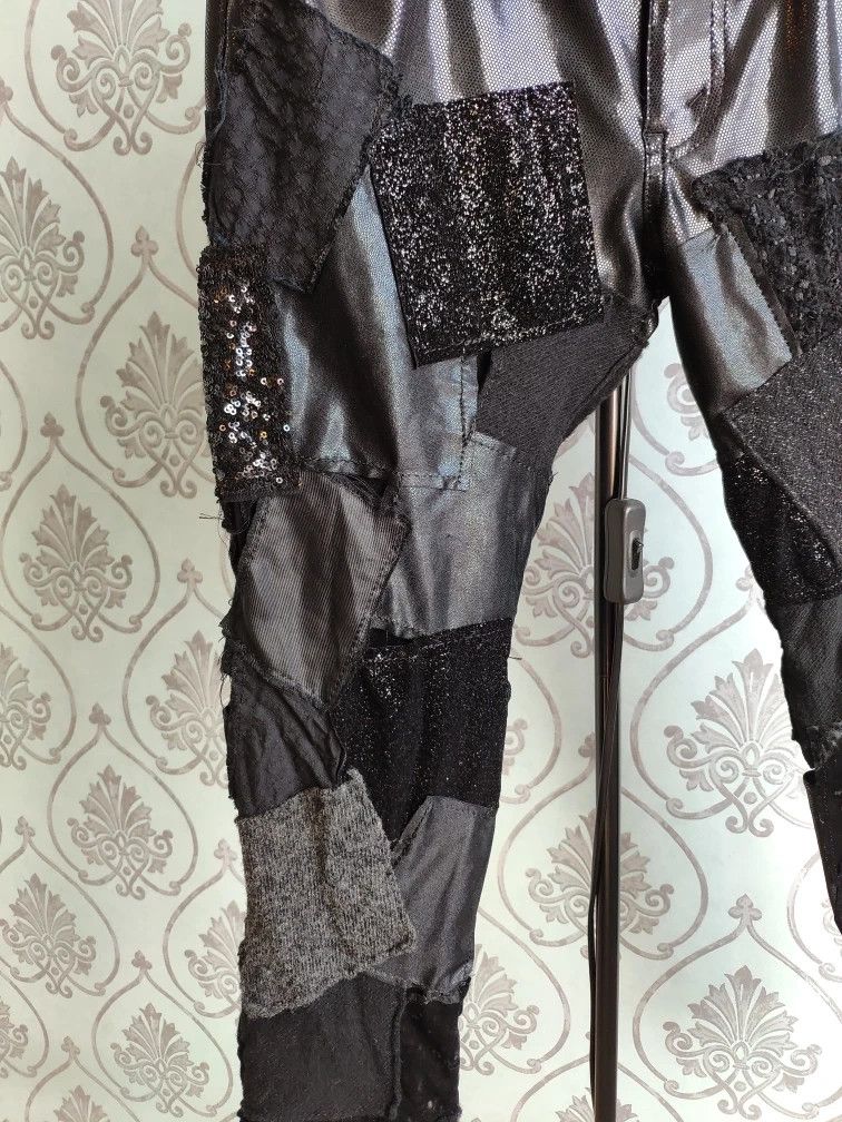 Comme des Garcons AD14 Black patchwork pants.Like Uma Wamg or Ziggy Chen Size 27" / US 4 / IT 40 - 4 Thumbnail