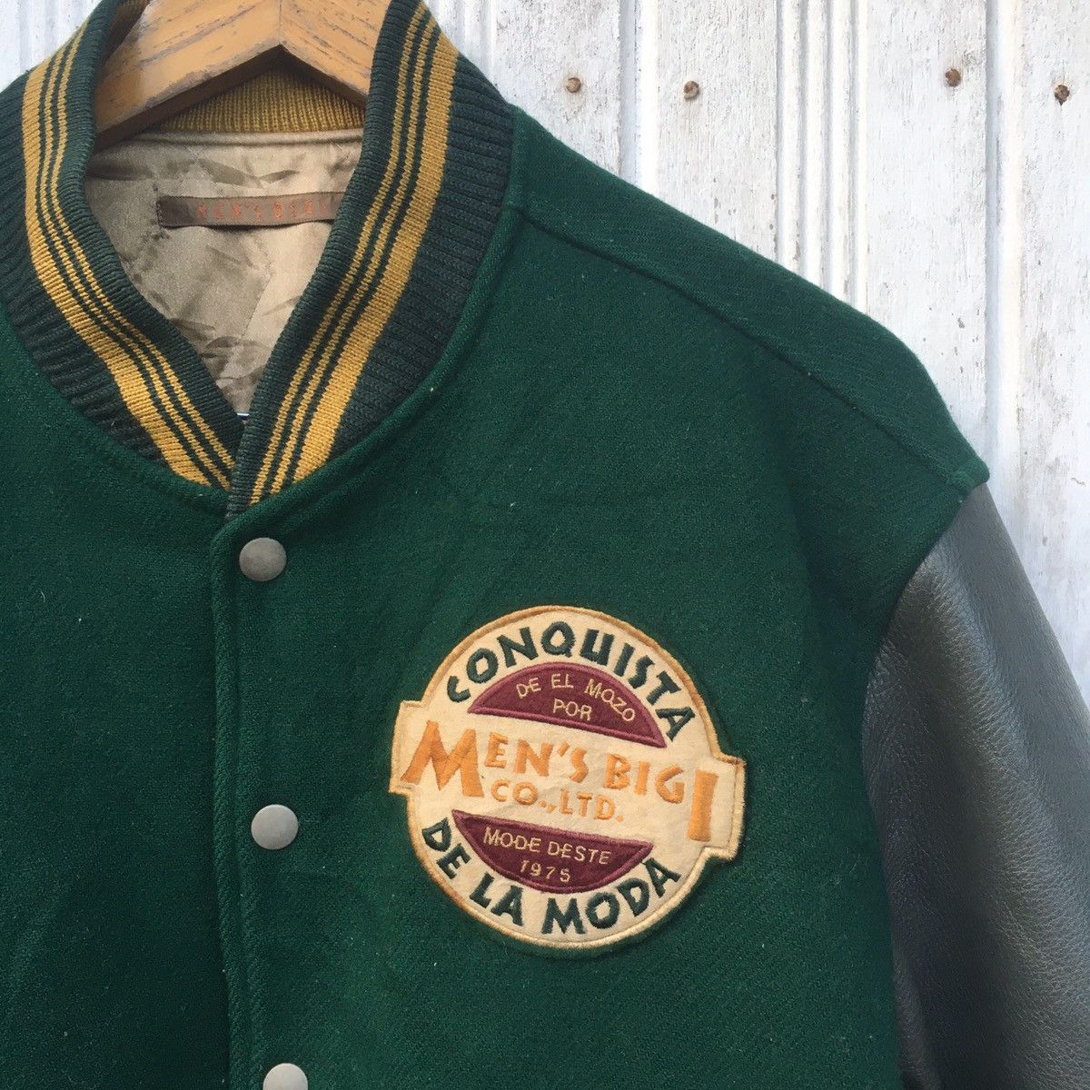 Japanese Brand × Vintage Vintage Conquista De La Moda Mens Bigi Varsity Leather Size US L / EU 52-54 / 3 - 5 Thumbnail