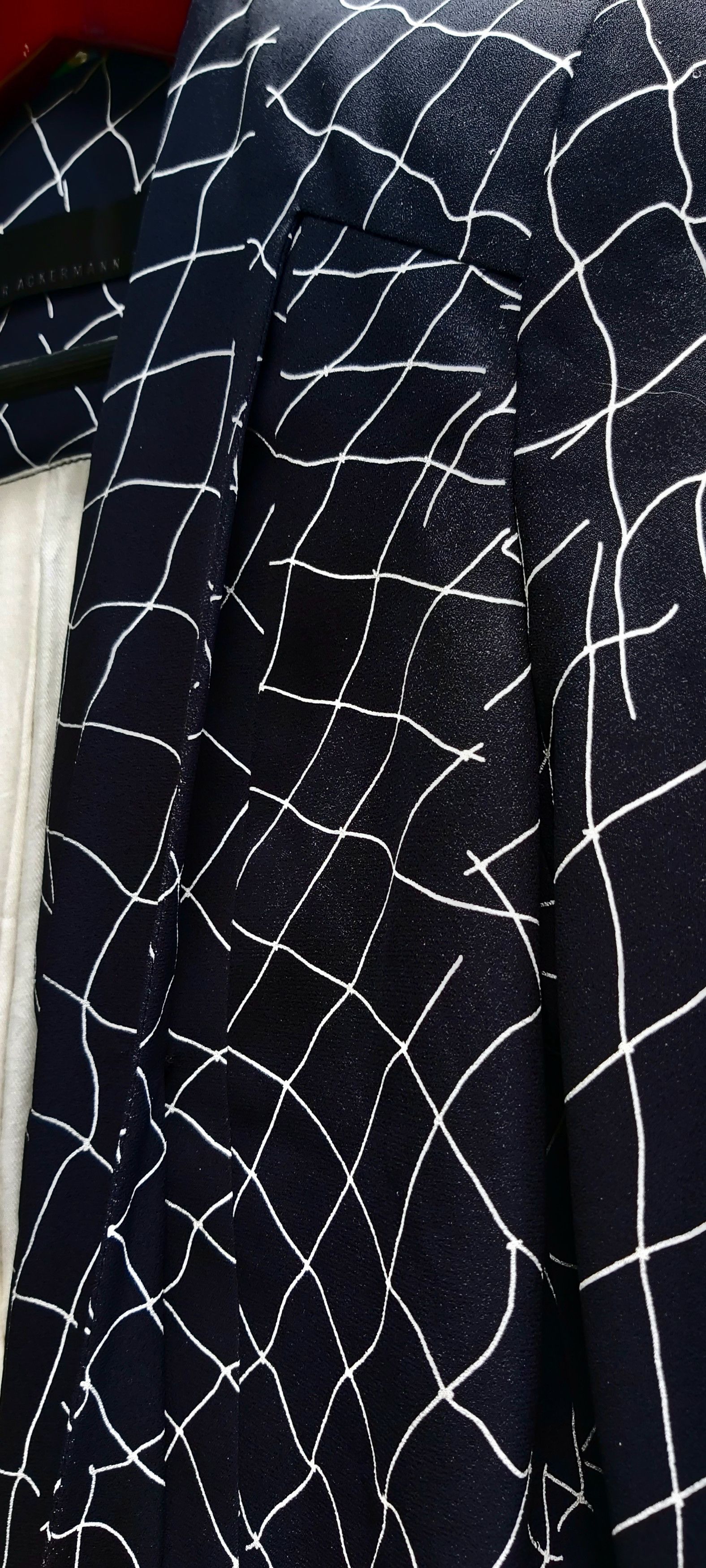 Haider Ackermann Haider Ackermann Geometric Pattern Shawl Collar Jacket Size US XS / EU 42 / 0 - 14 Thumbnail
