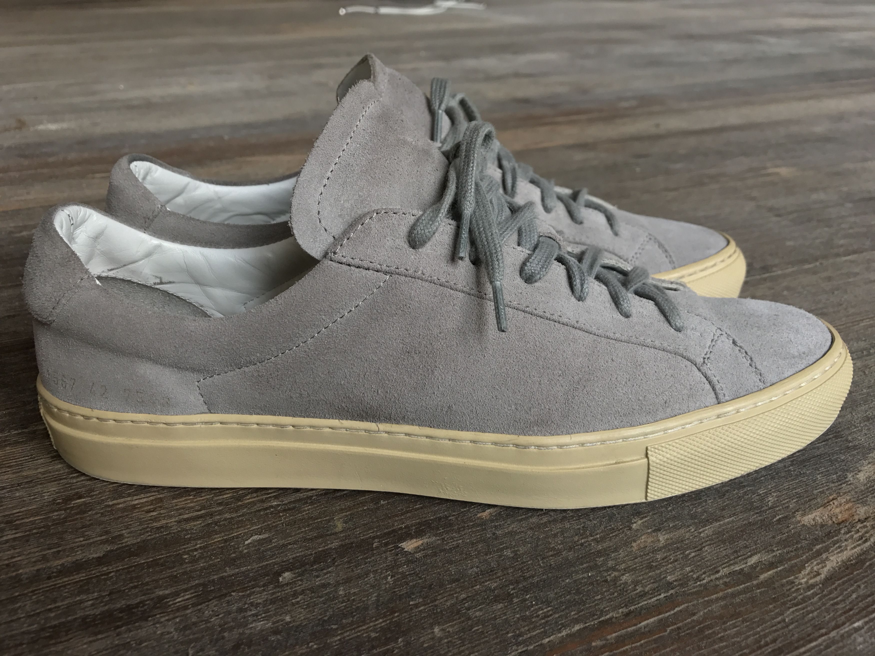 Achilles Low Vintage Grey Suede