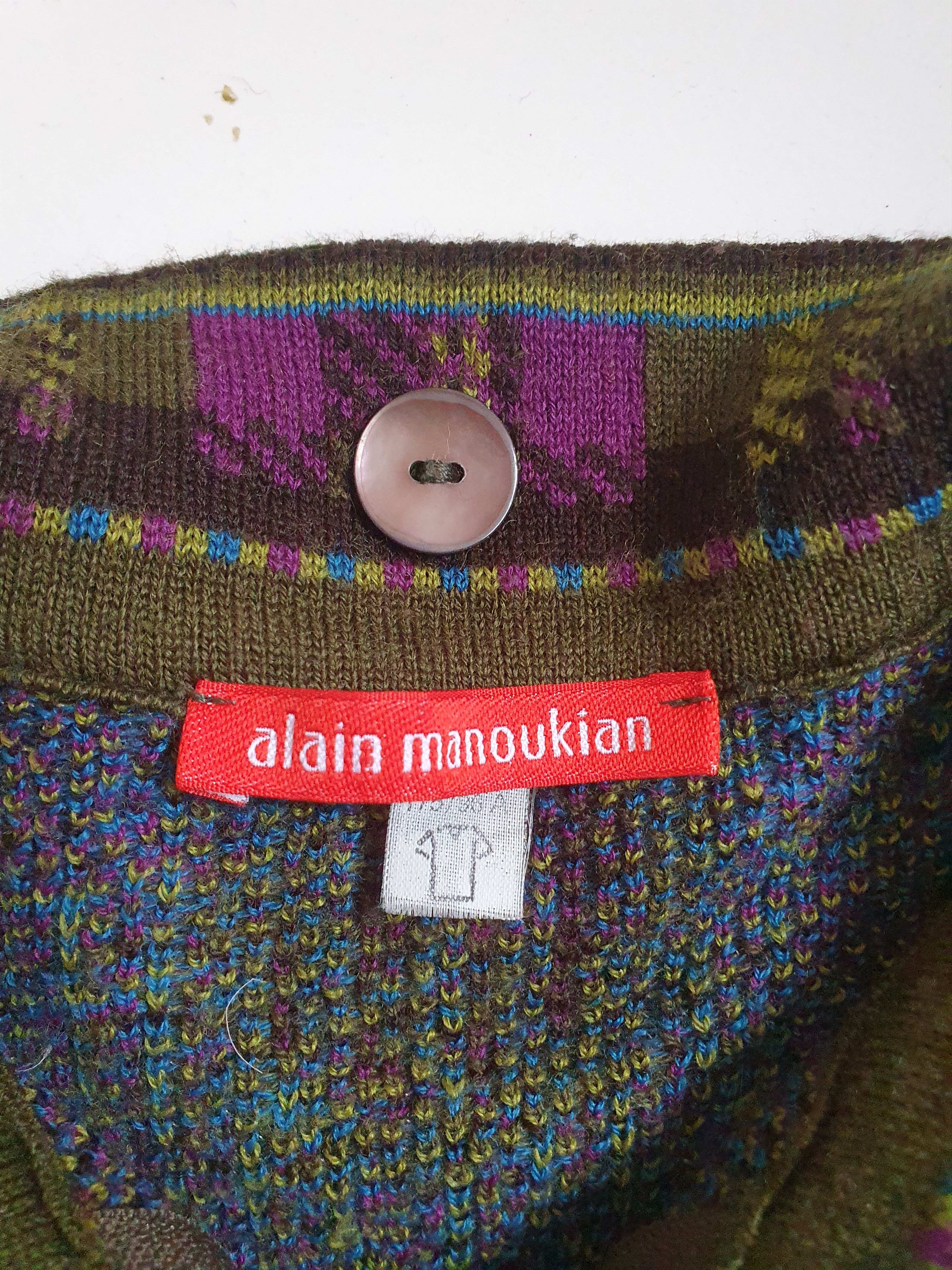 Vintage Alain Manoukian W' sweater cardigan,sz M Size US M / EU 48-50 / 2 - 7 Thumbnail