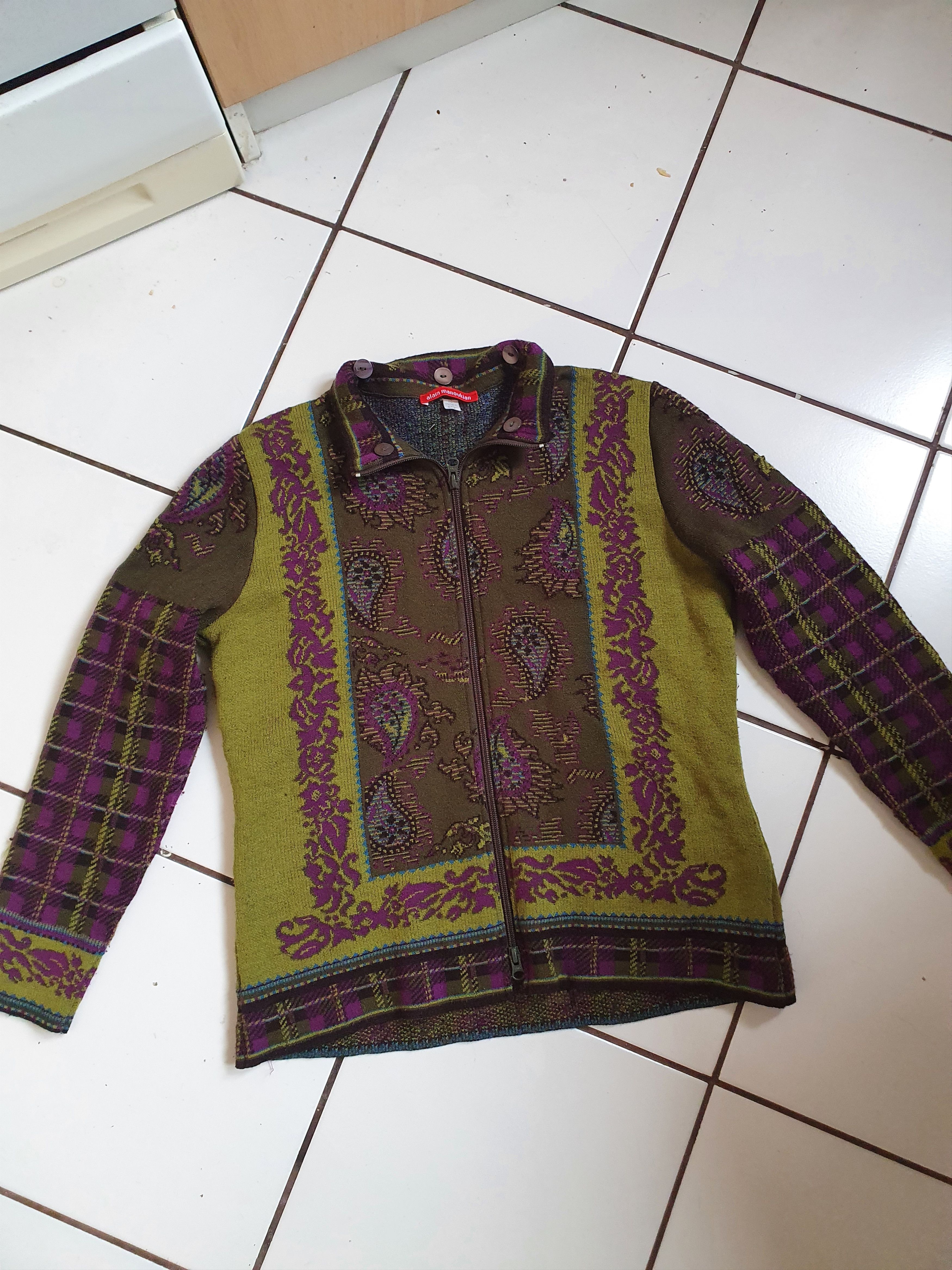 Vintage Alain Manoukian W' sweater cardigan,sz M Size US M / EU 48-50 / 2 - 2 Thumbnail