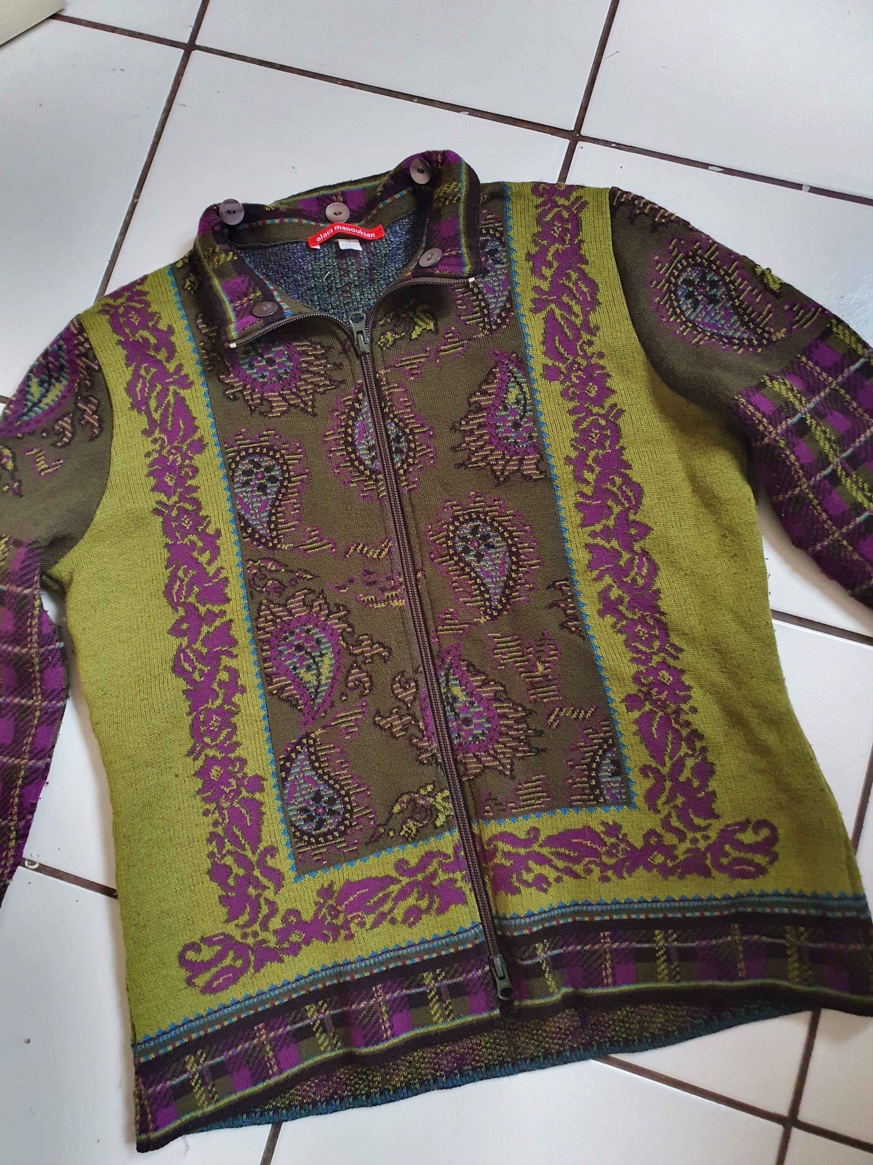 Vintage Alain Manoukian W' sweater cardigan,sz M Size US M / EU 48-50 / 2 - 1 Thumbnail