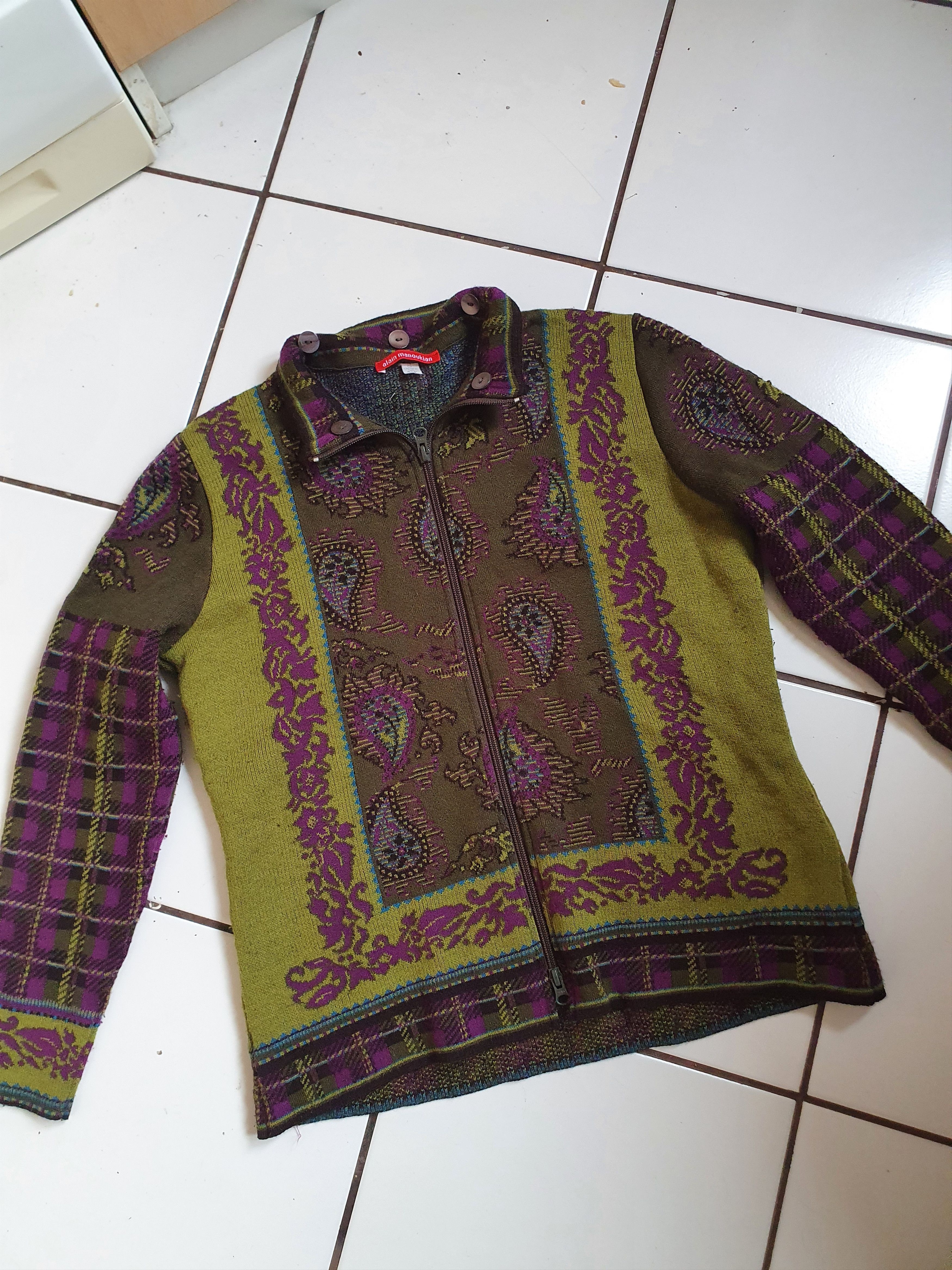 Vintage Alain Manoukian W' sweater cardigan,sz M Size US M / EU 48-50 / 2 - 3 Thumbnail