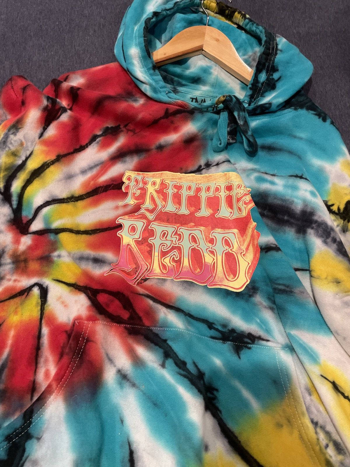 Trippie redd tie dye 2024 hoodie