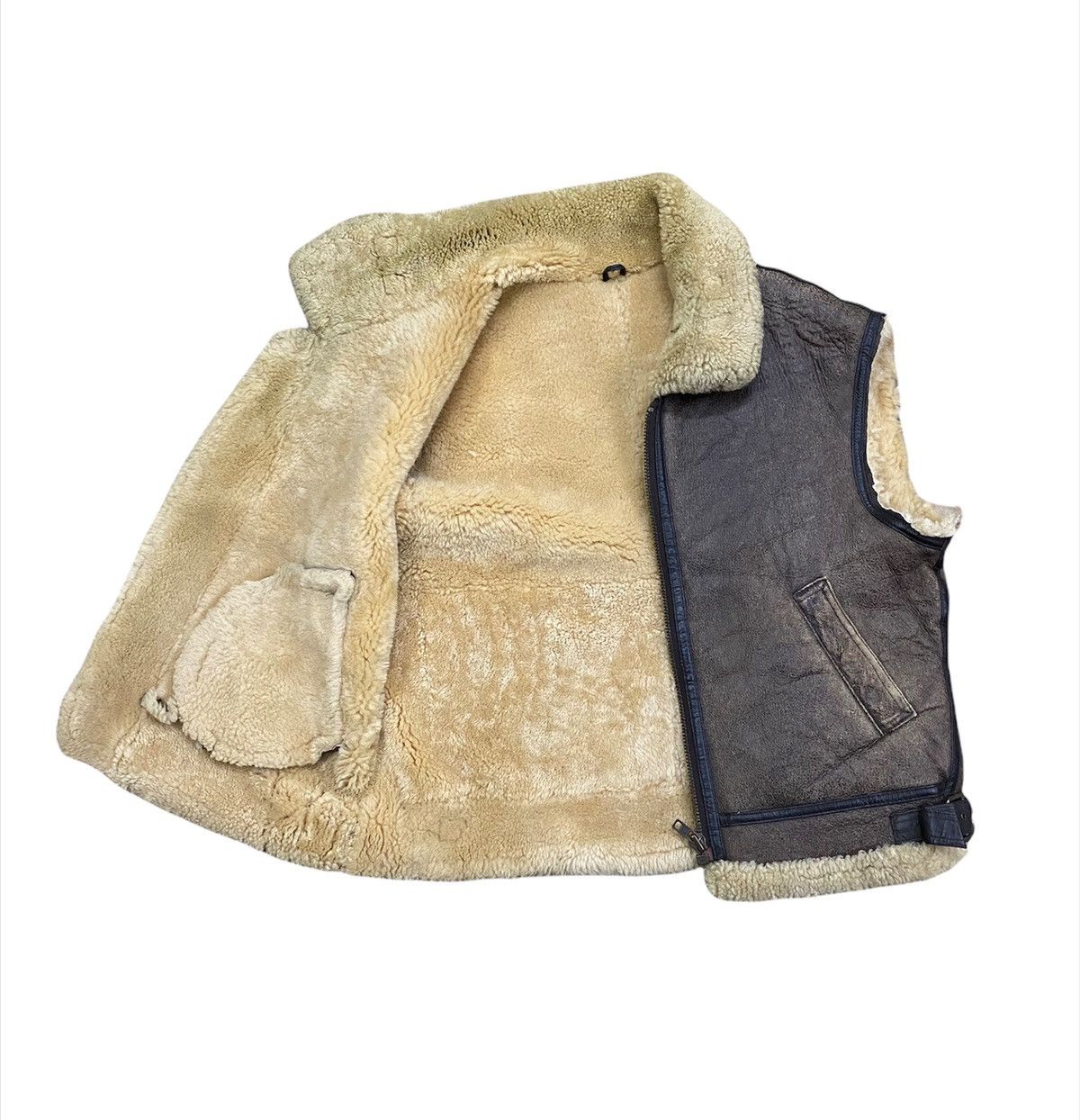Genuine Leather Vintage Harajuku Mother B3 Sleeveless Jacket Size US L / EU 52-54 / 3 - 5 Thumbnail