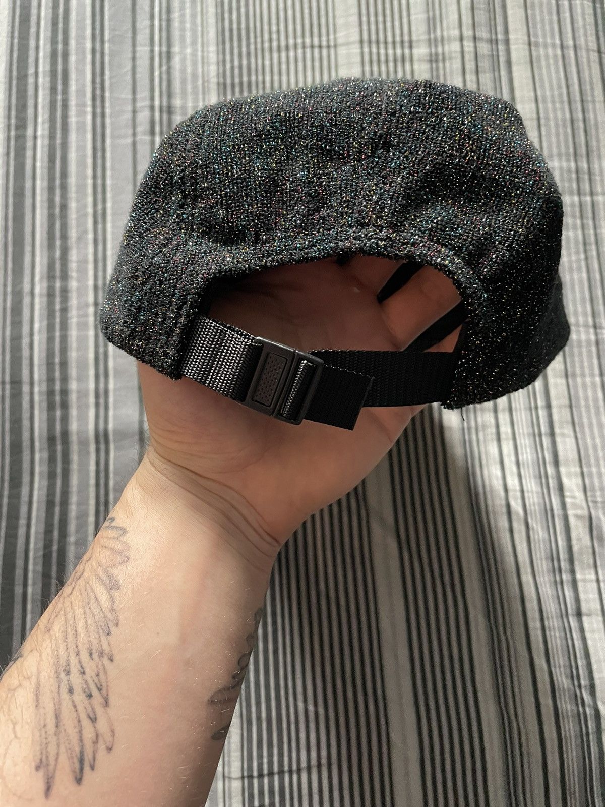 Supreme Supreme Glitter Terry Camp Cap Grailed