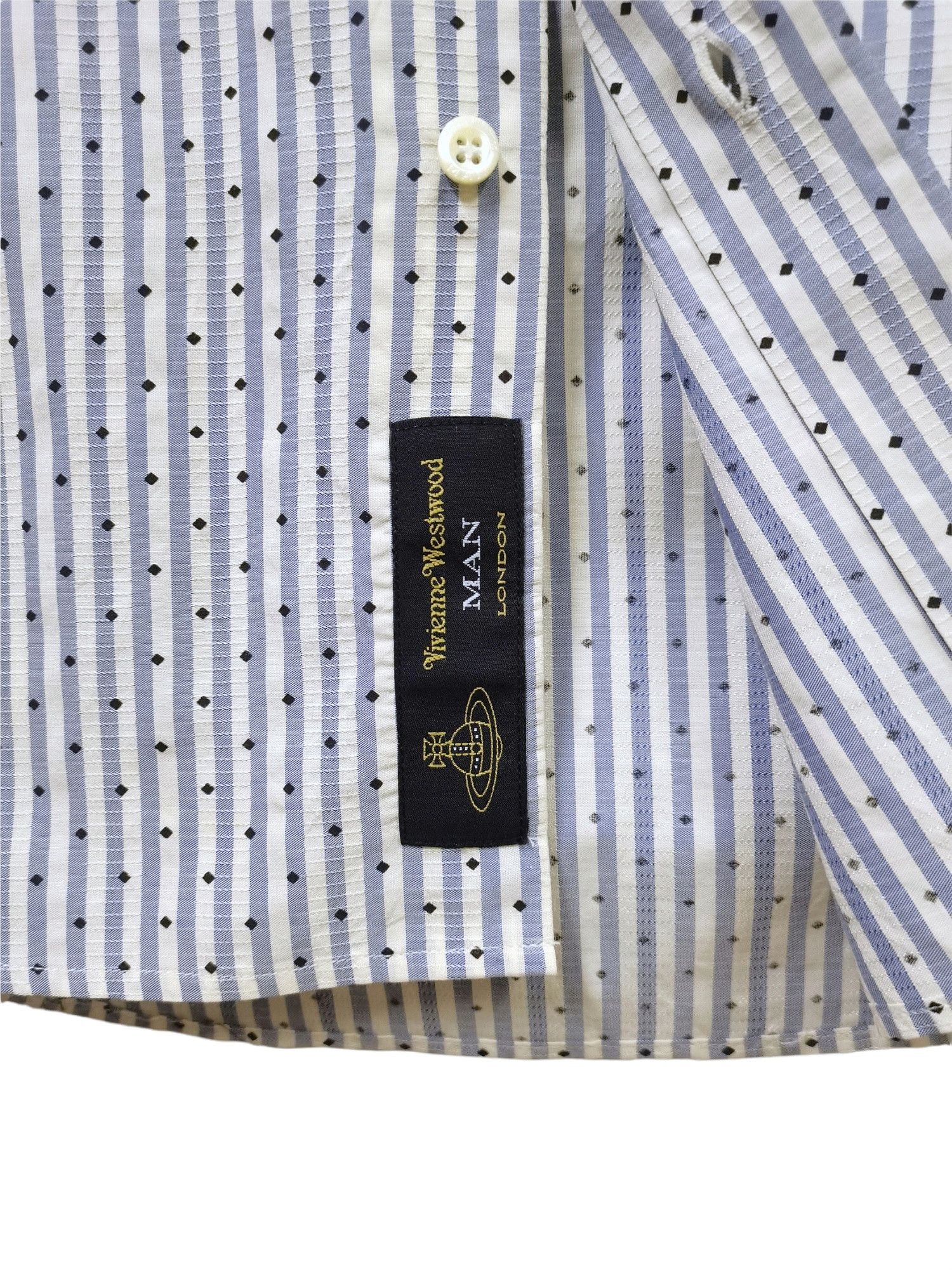 Vivienne Westwood VIVIENNE WESTWOOD Made in Italy (SAMPLE) Stripes Shirts Size US L / EU 52-54 / 3 - 11 Thumbnail