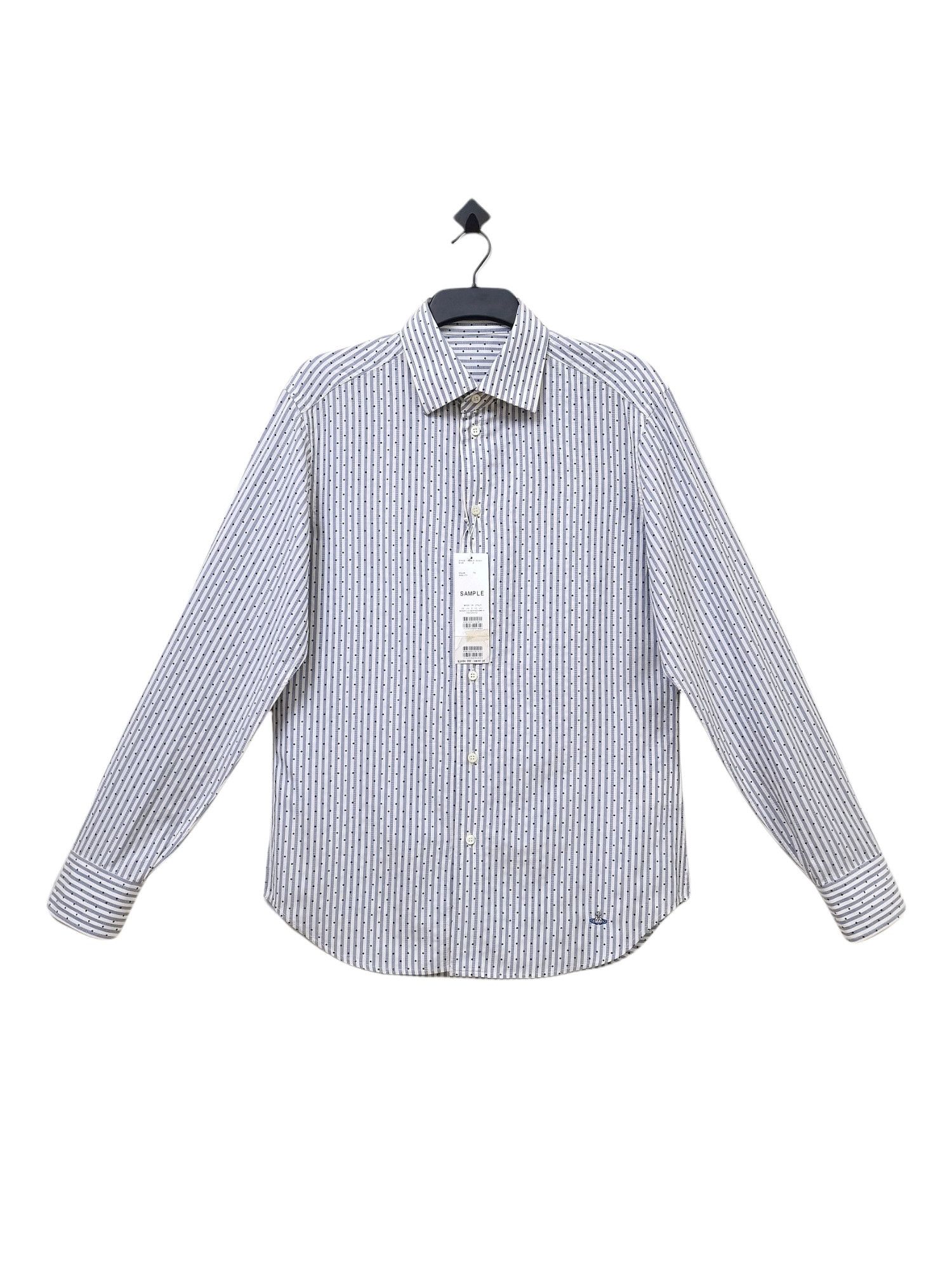Vivienne Westwood VIVIENNE WESTWOOD Made in Italy (SAMPLE) Stripes Shirts Size US L / EU 52-54 / 3 - 3 Thumbnail