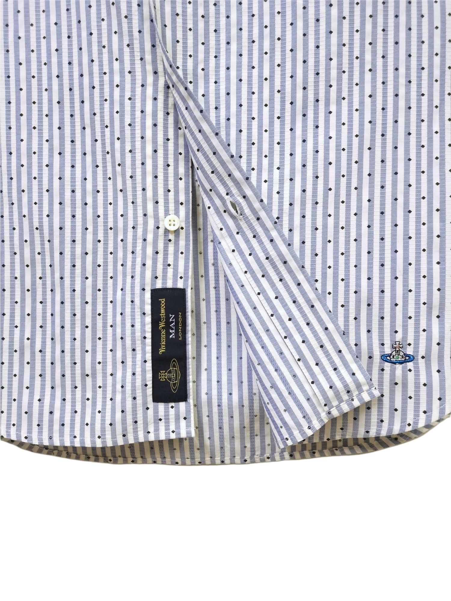 Vivienne Westwood VIVIENNE WESTWOOD Made in Italy (SAMPLE) Stripes Shirts Size US L / EU 52-54 / 3 - 10 Thumbnail