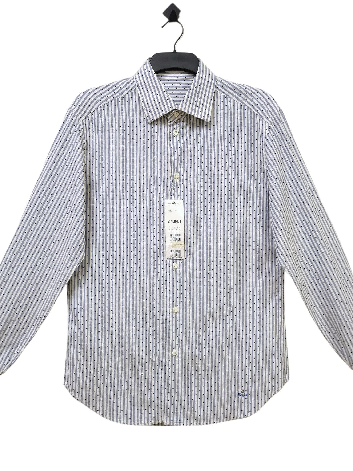 Vivienne Westwood VIVIENNE WESTWOOD Made in Italy (SAMPLE) Stripes Shirts Size US L / EU 52-54 / 3 - 4 Thumbnail