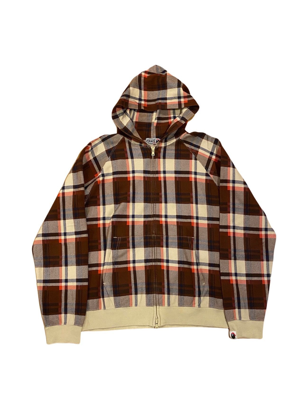 Bape LAST DROP Bape Burberry Plaid Zip Up Hoodie Grailed