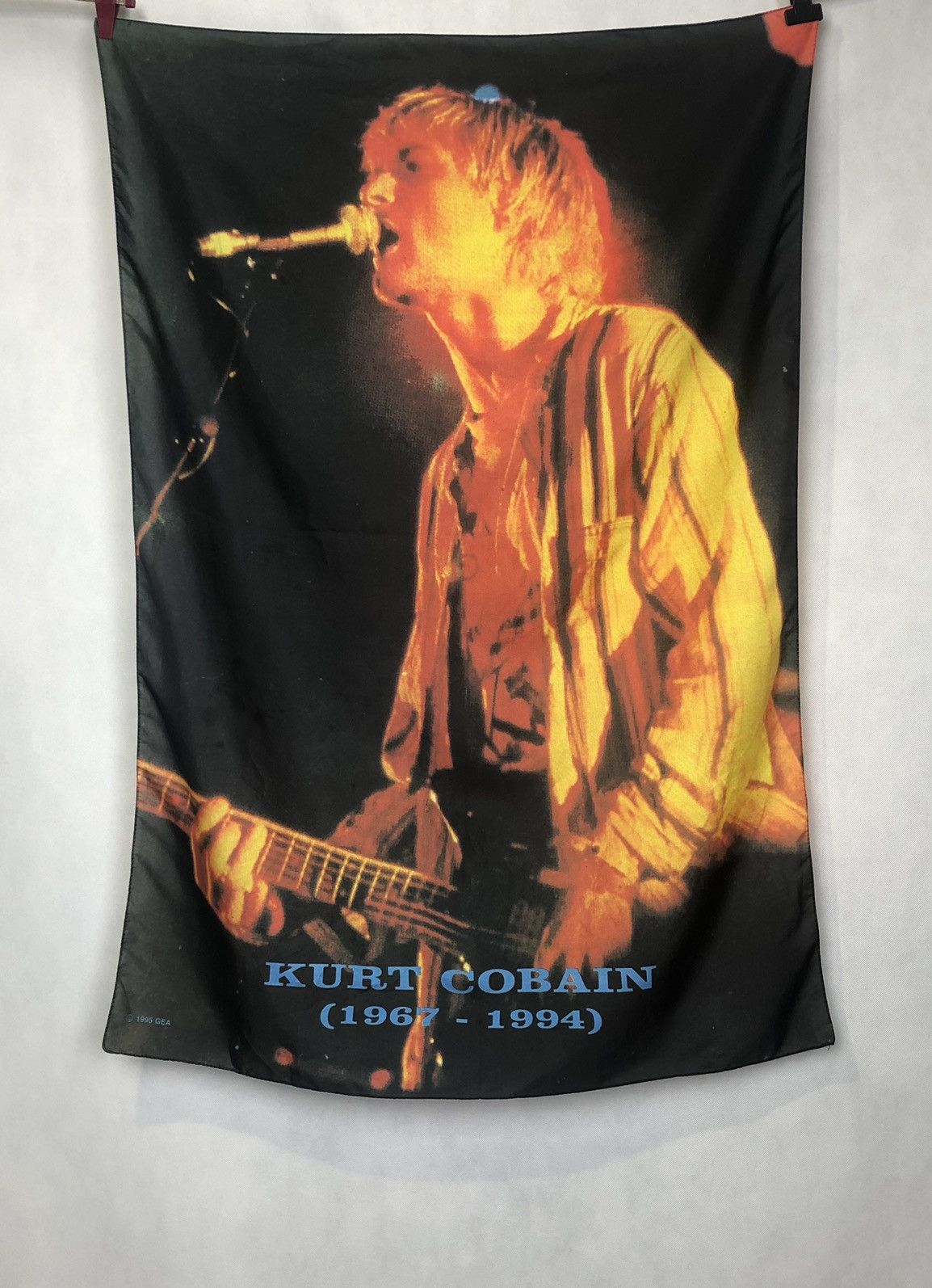 Nirvana Kurt Cobain Nirvana 1995 rare poster scarf | Grailed
