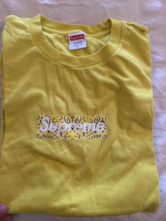 Supreme Bandana Box Logo T-Shirt - Yellow