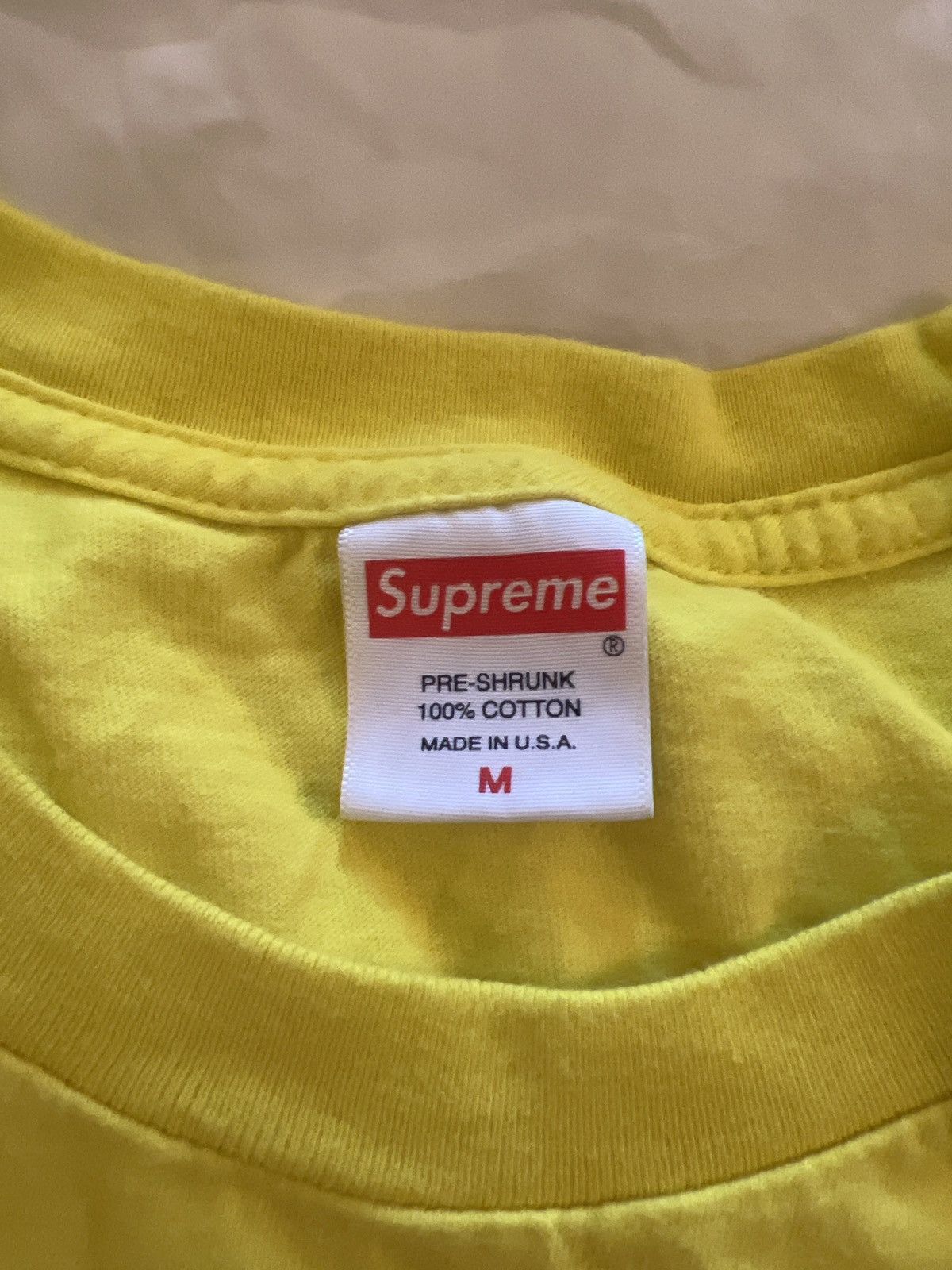 Supreme Supreme Bandana Box Logo Tee M Yellow | Grailed