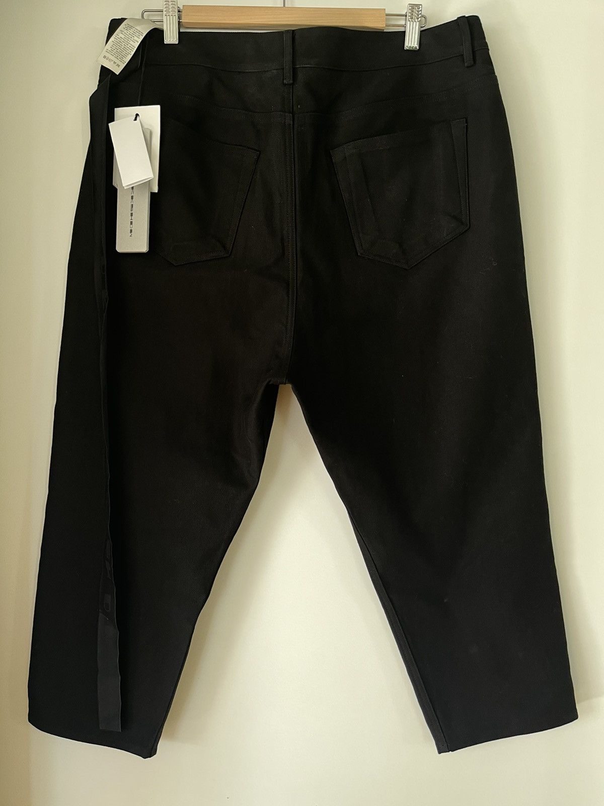 Rick Owens Nwt Rick Owens Collapse Cropped canvas Black Jeans Size US 30 / EU 46 - 2 Thumbnail