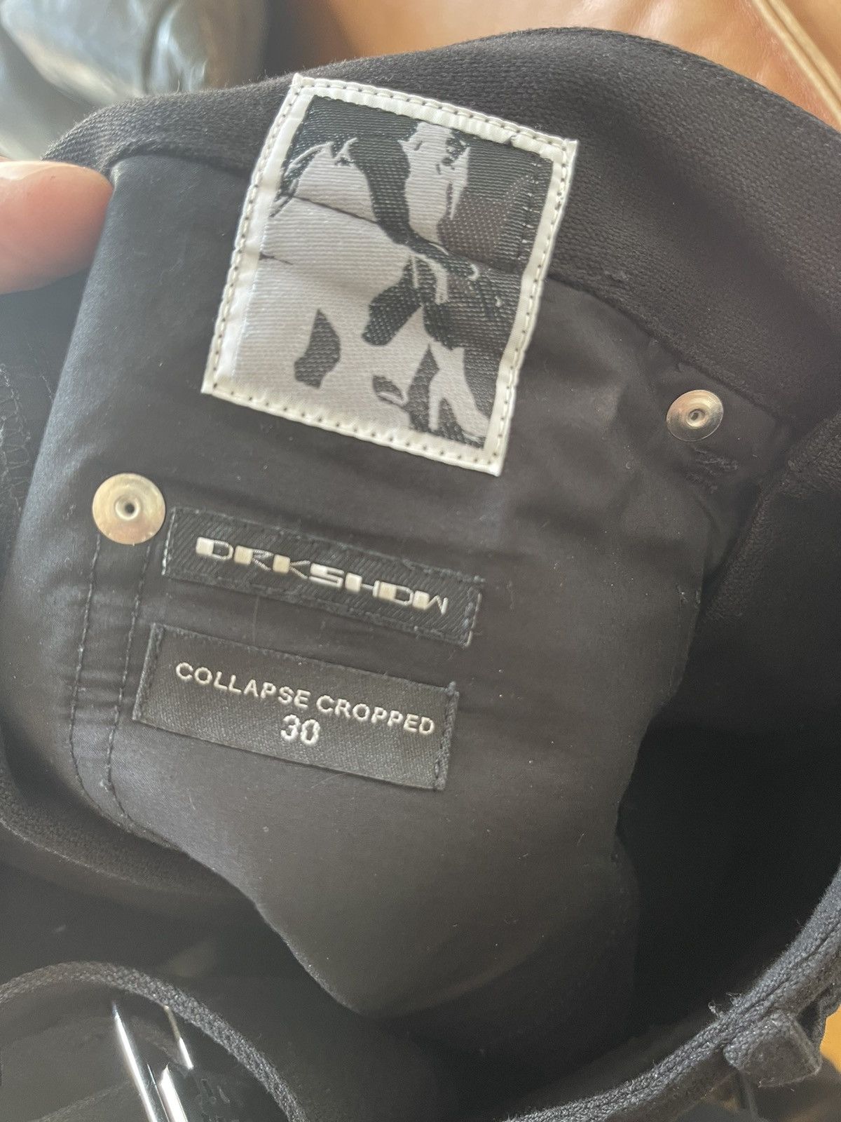 Rick Owens Nwt Rick Owens Collapse Cropped canvas Black Jeans Size US 30 / EU 46 - 6 Thumbnail