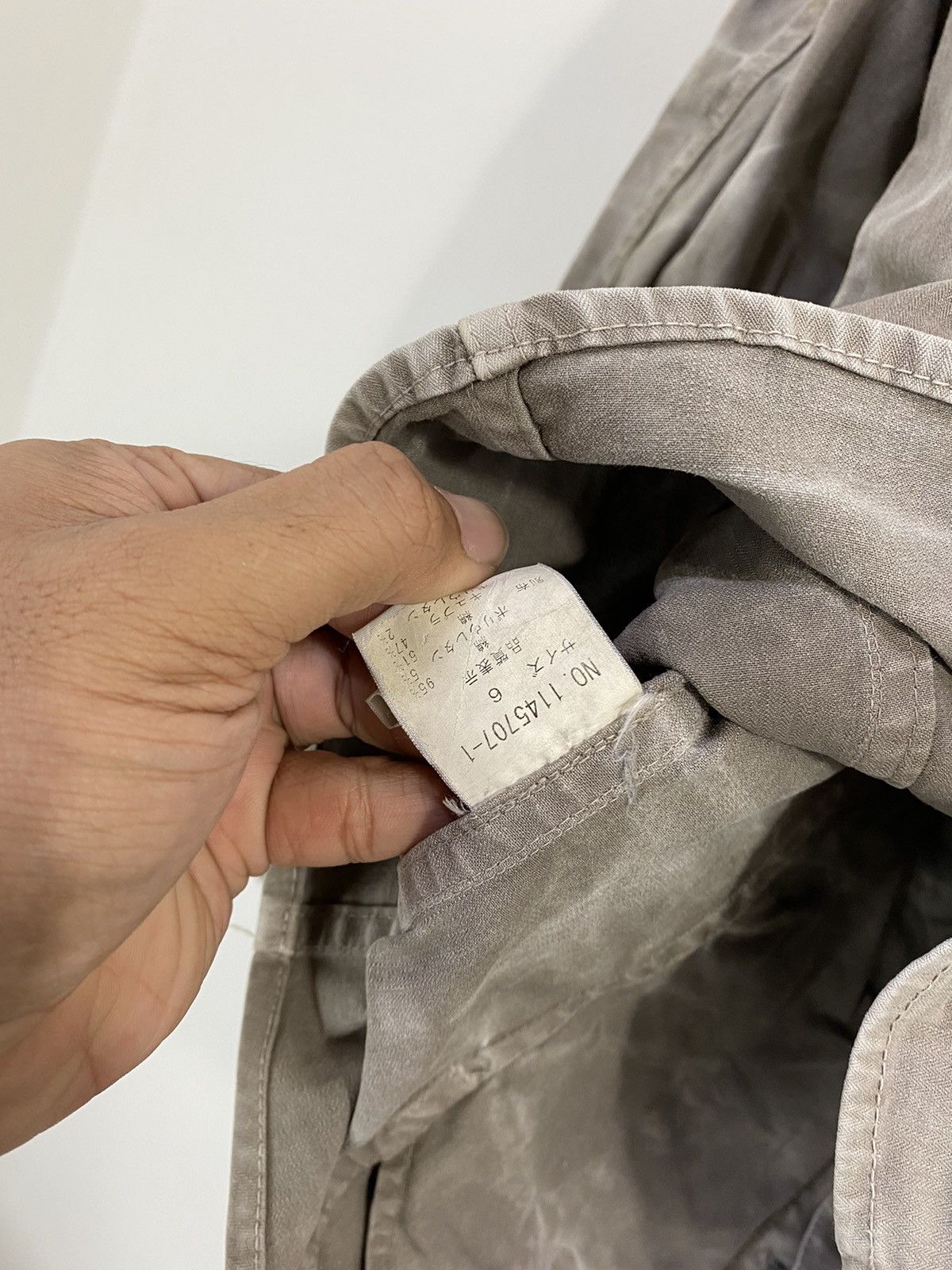 Tete Homme Tete Homme Button Up Shirt 4 Pocket Design Distressed Size US S / EU 44-46 / 1 - 9 Thumbnail