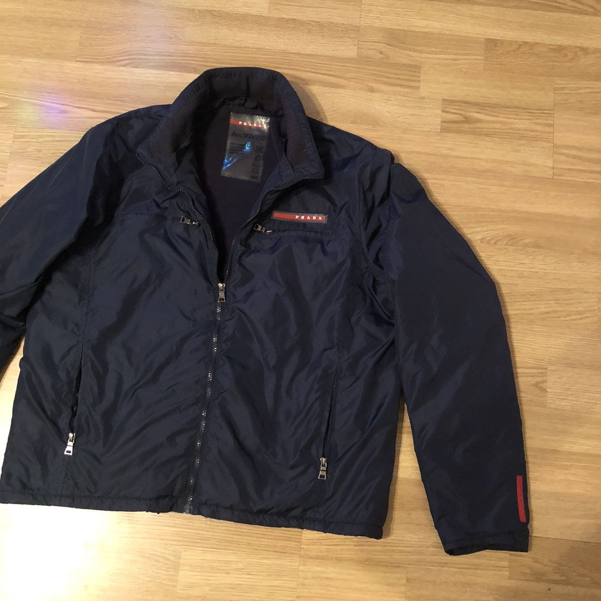 Prada Prada Nylon Fleece Jacket SGV788 Red Tab | Grailed