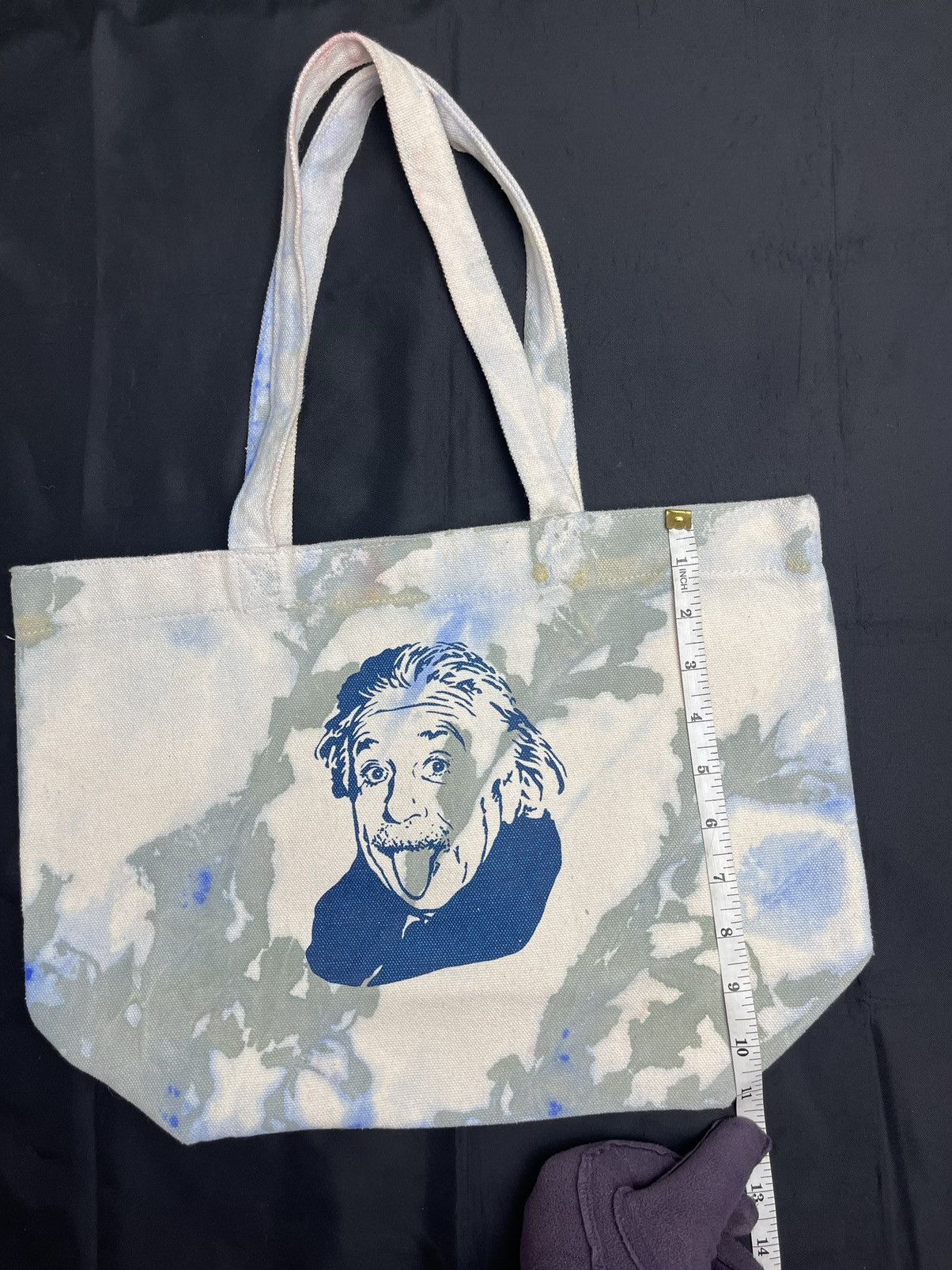 If Six Was Nine Albert Einstien Tie dye Tote Bag Size ONE SIZE - 4 Thumbnail