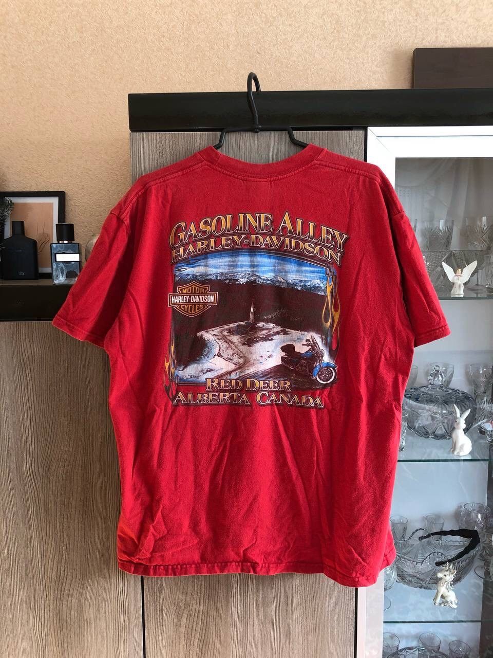 Harley Davidson × Vintage Harley Davidson vintage tee 2009 Red Deer Alberta Canada Size US L / EU 52-54 / 3 - 1 Thumbnail