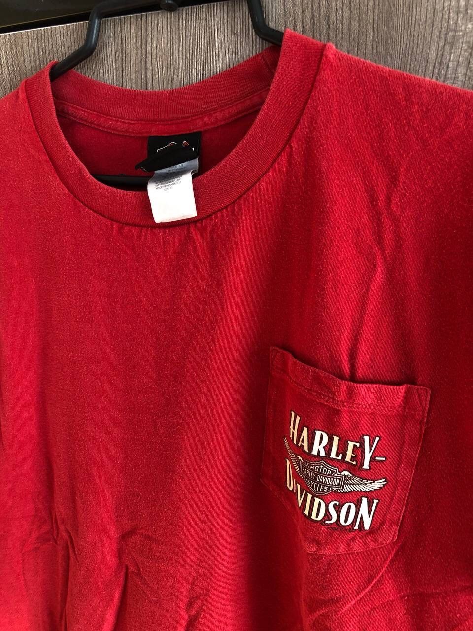 Harley Davidson × Vintage Harley Davidson vintage tee 2009 Red Deer Alberta Canada Size US L / EU 52-54 / 3 - 3 Thumbnail