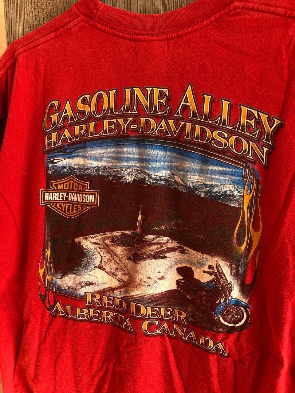 Harley Davidson × Vintage Harley Davidson vintage tee 2009 Red Deer Alberta Canada Size US L / EU 52-54 / 3 - 5 Thumbnail