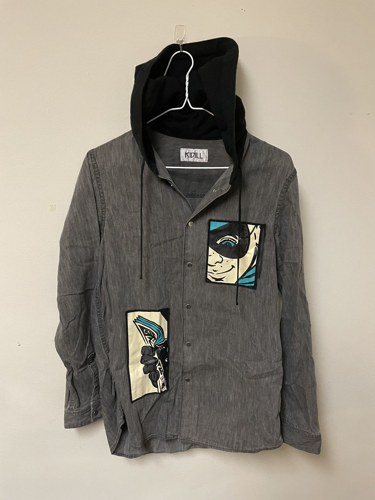 KIDILL Kidill (Former Hiro) Button Up Down Hoodie Jacket Size US M / EU 48-50 / 2 - 2 Thumbnail