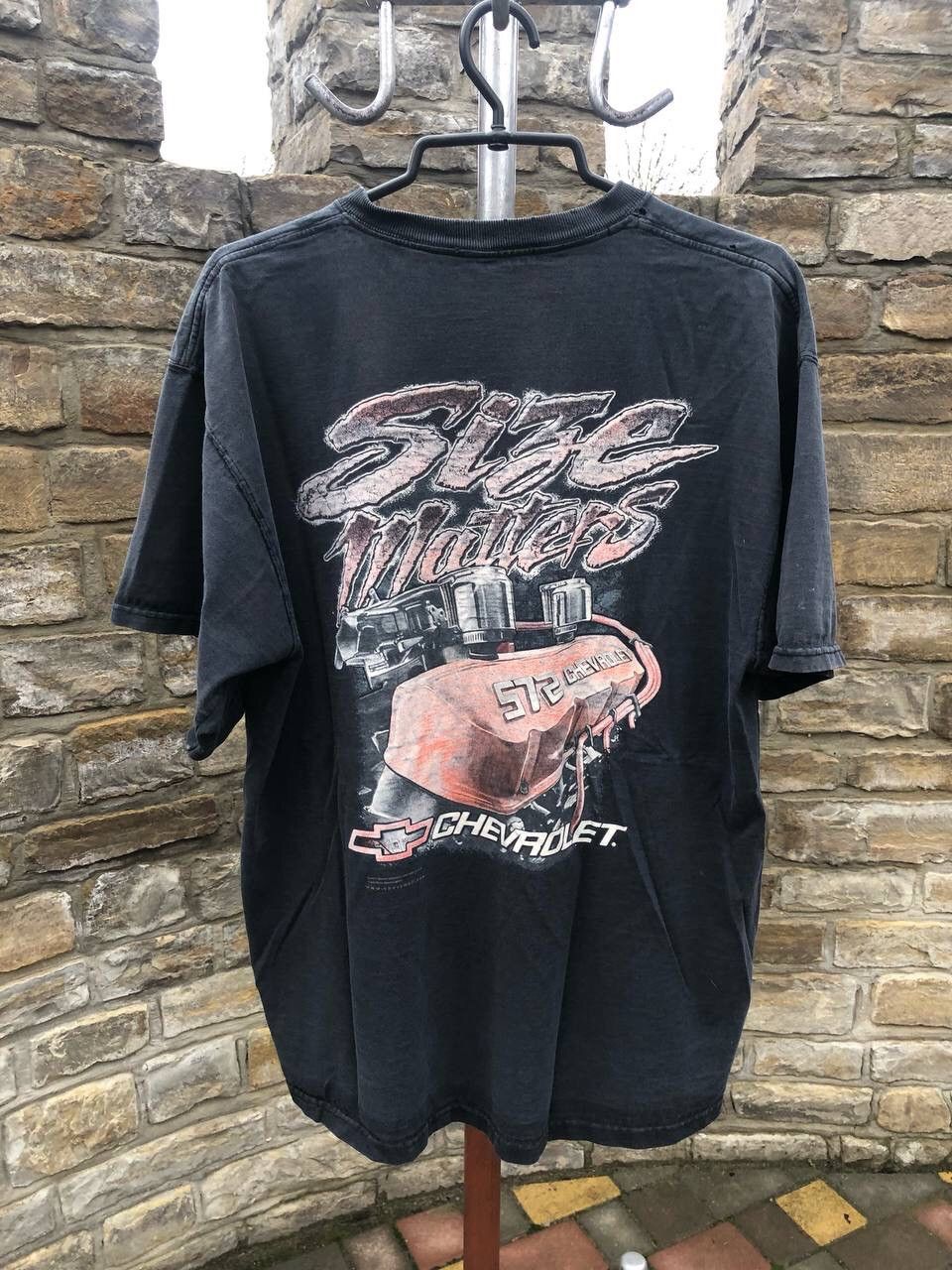 Vintage Vintage Chevrolet faded vintage tee racing t shirt Size US XL / EU 56 / 4 - 1 Thumbnail