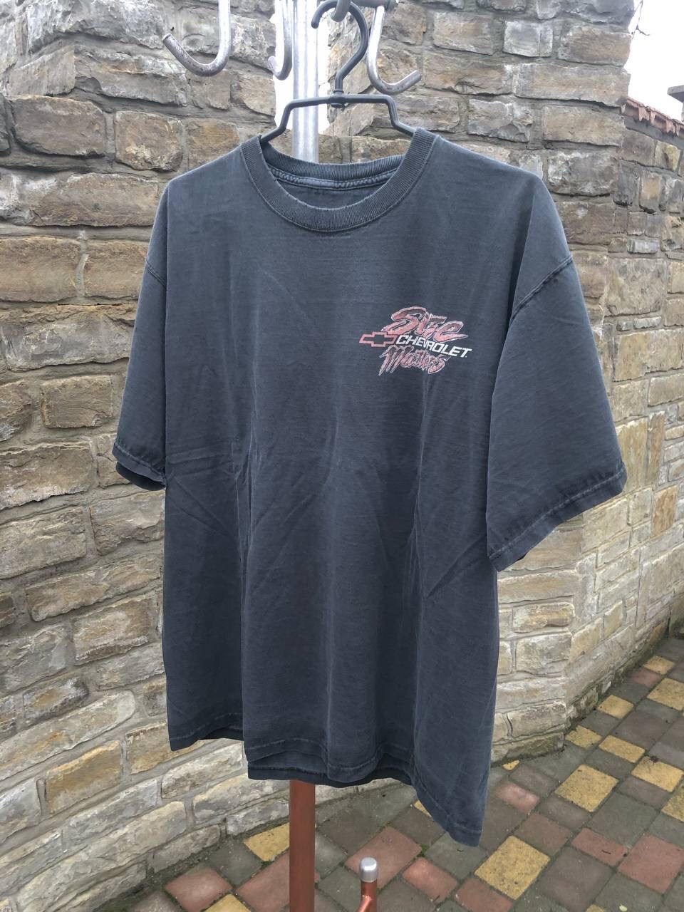 Vintage Vintage Chevrolet faded vintage tee racing t shirt Size US XL / EU 56 / 4 - 2 Thumbnail