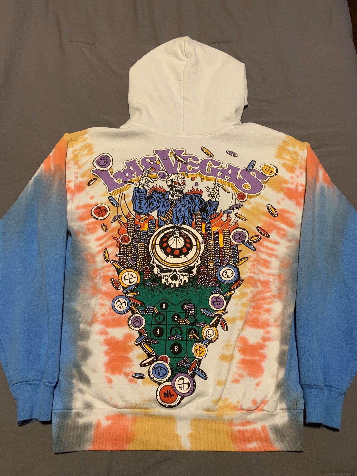 Pre-owned Warren Lotas Las Vegas Casino Hoodie In Tie/dye