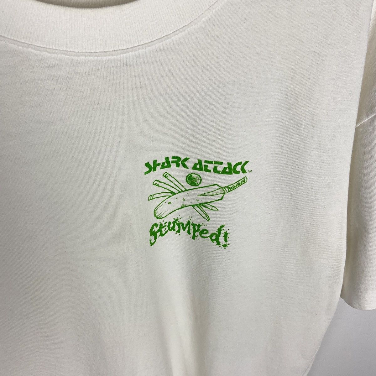 Vintage Vintage 1991 90s Shark Attack Cricket Australia tee size L Size US L / EU 52-54 / 3 - 6 Thumbnail