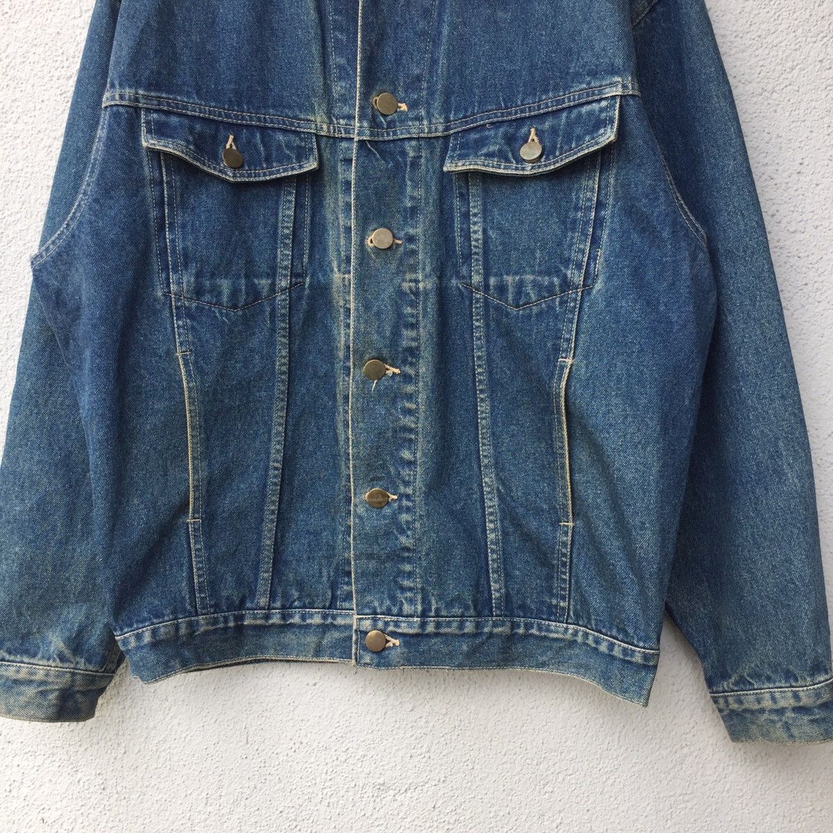 Japanese Brand Vintage MaMontre Denim Jacket Size US L / EU 52-54 / 3 - 3 Thumbnail